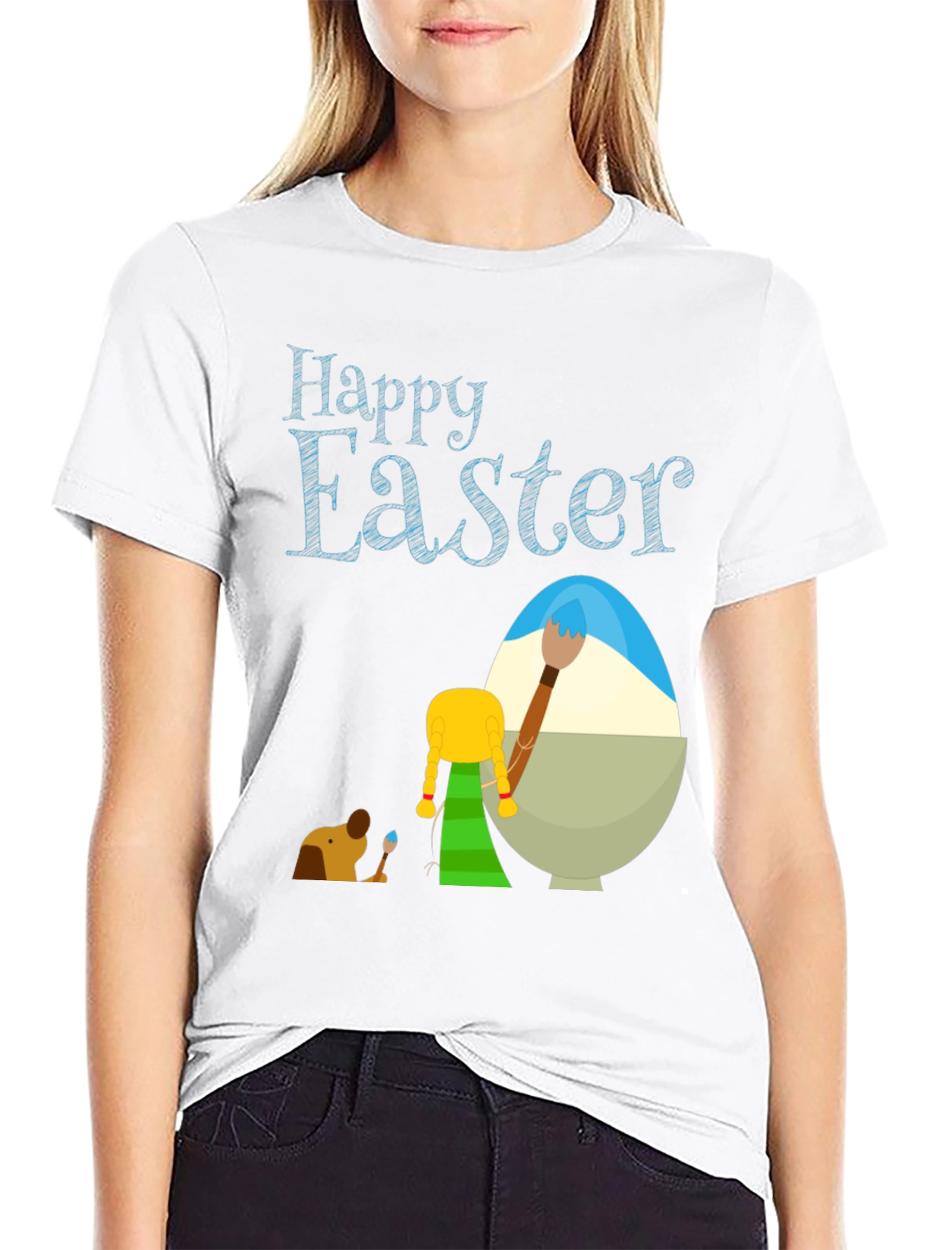 Happy Easter Graphic T-Shirt