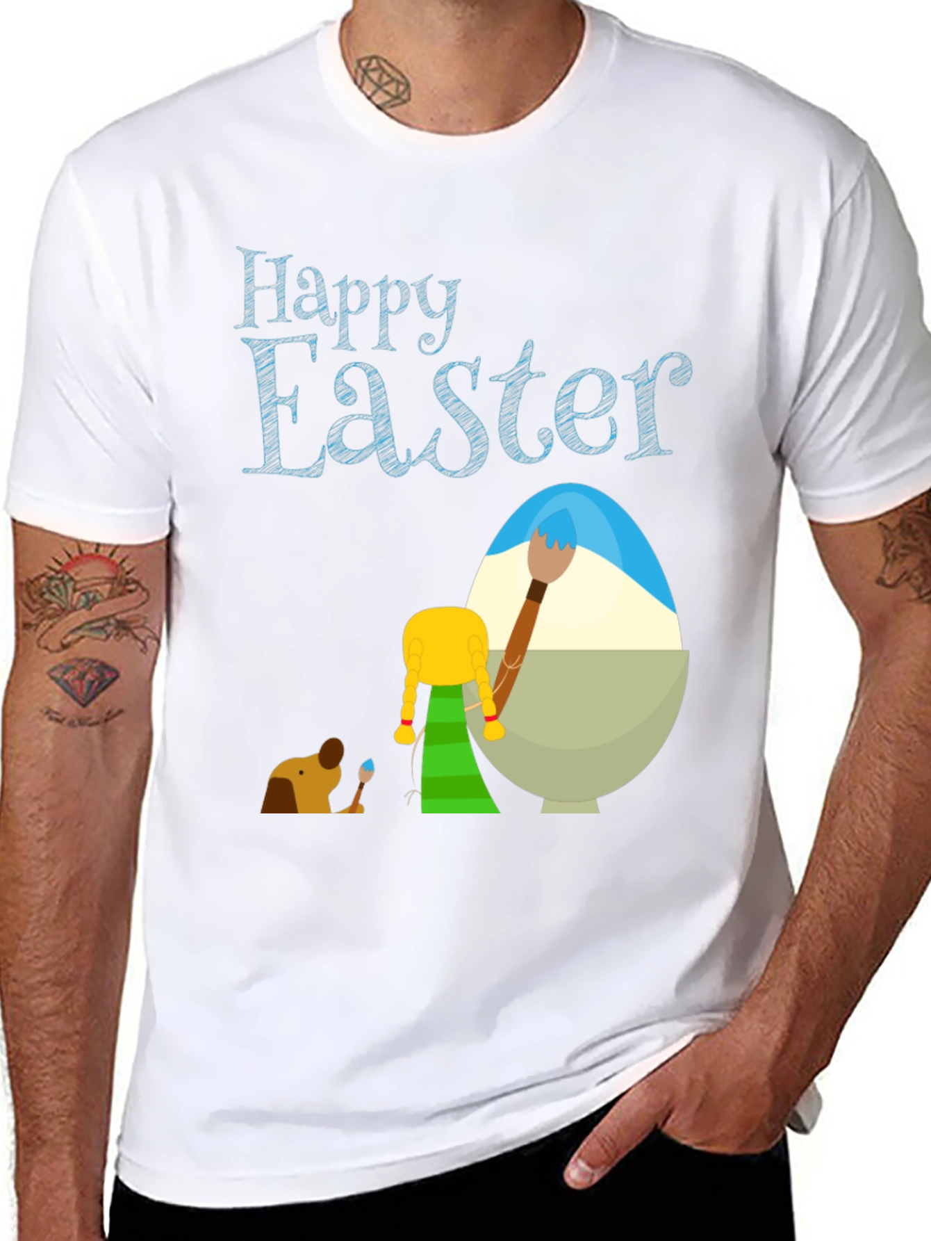 Happy Easter Graphic T-Shirt