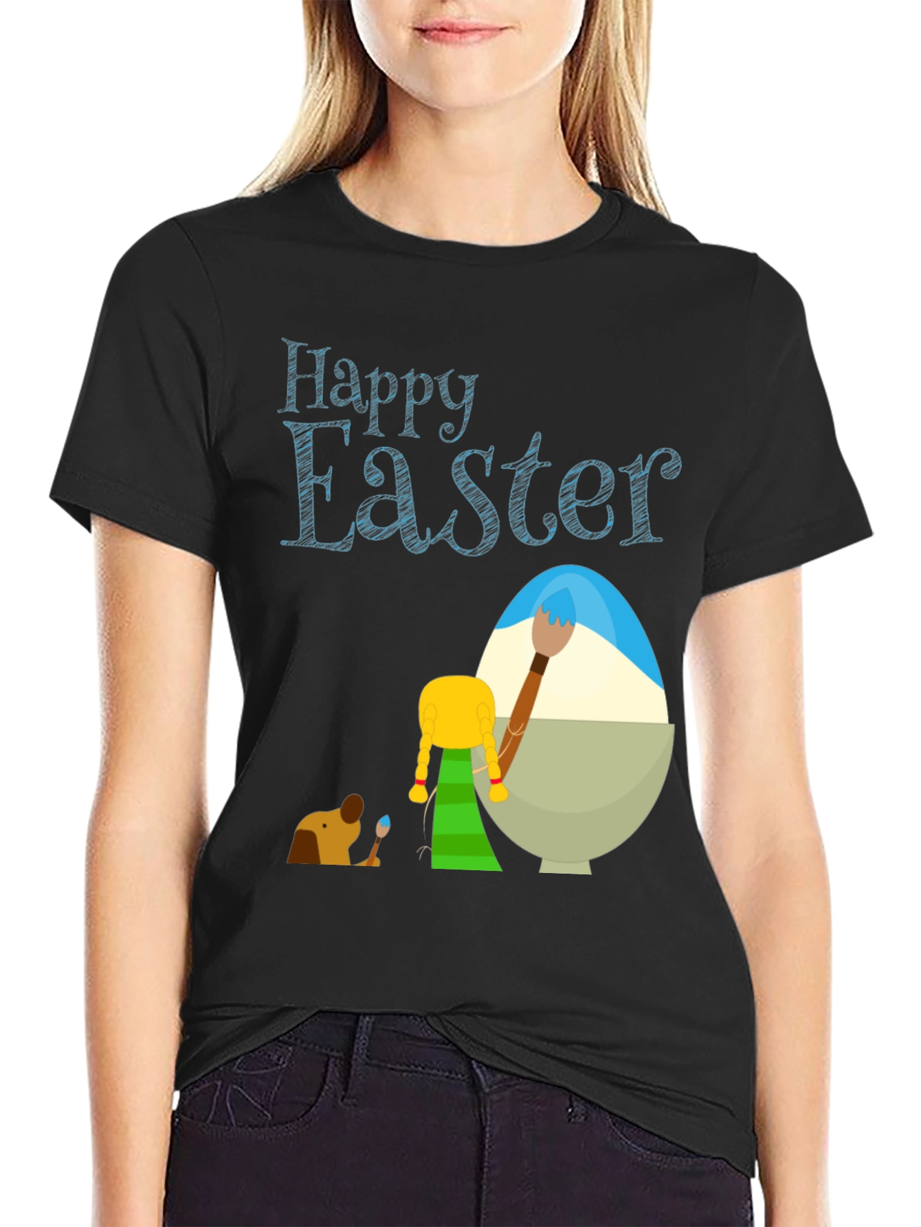 Happy Easter Graphic T-Shirt