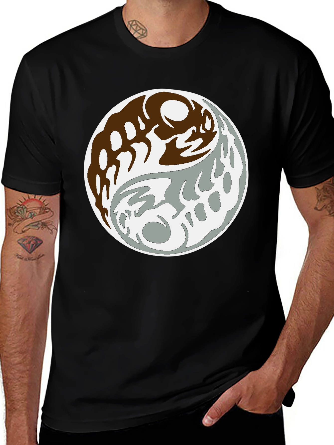 Yin Yang Graphic Tee - Balance and Style