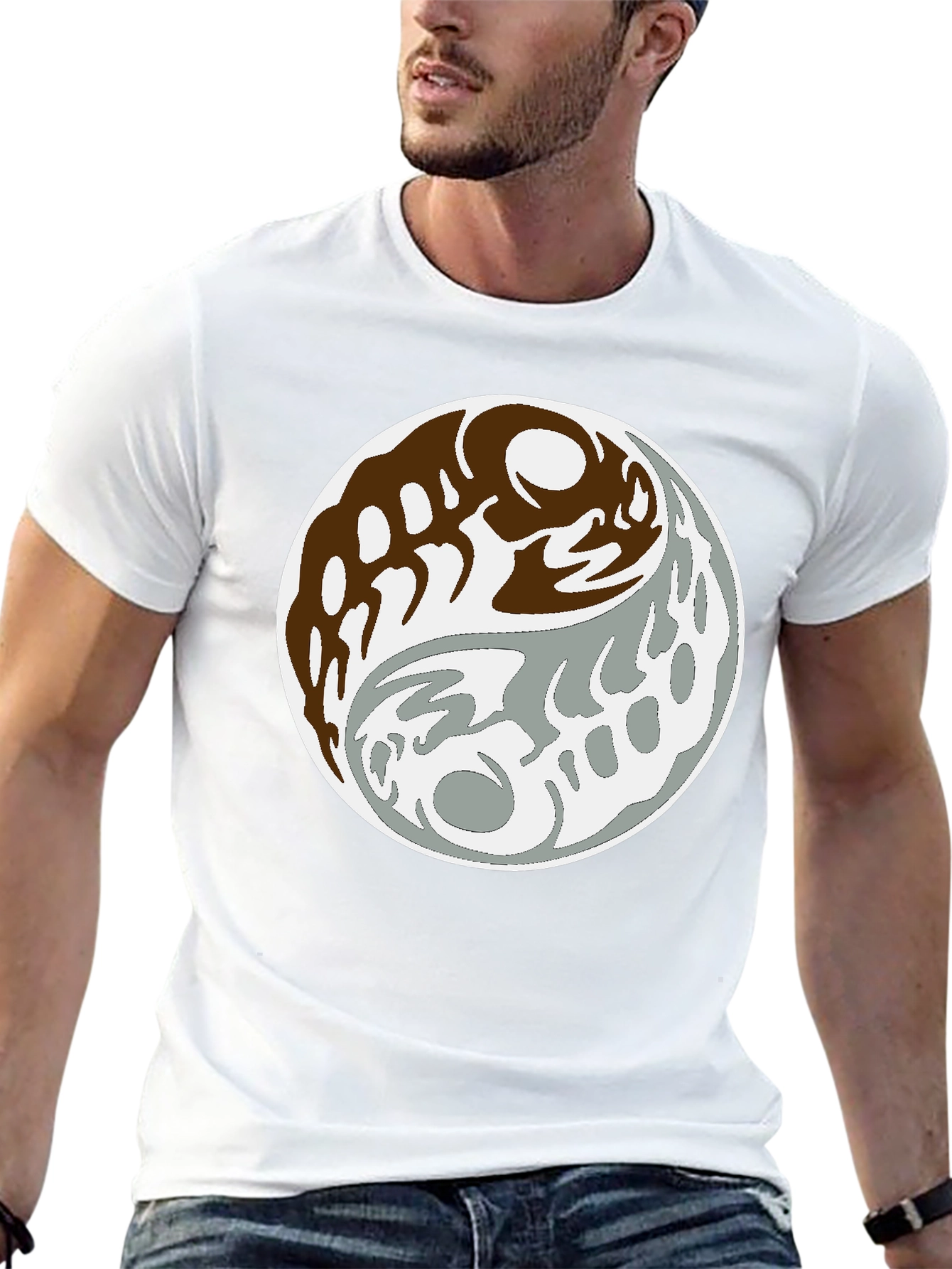 Yin Yang Graphic Tee - Balance and Style