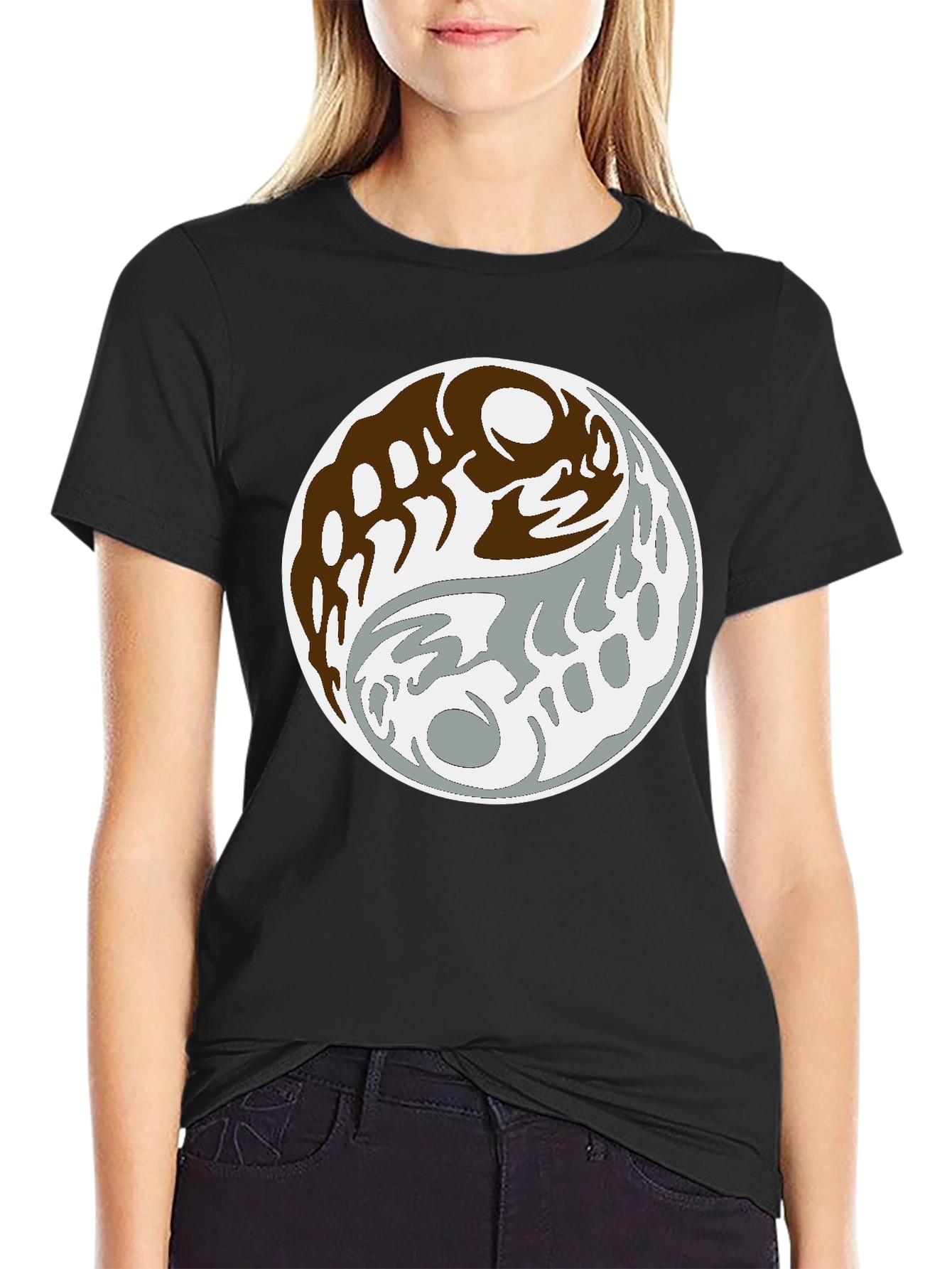 Yin Yang Graphic Tee - Balance and Style