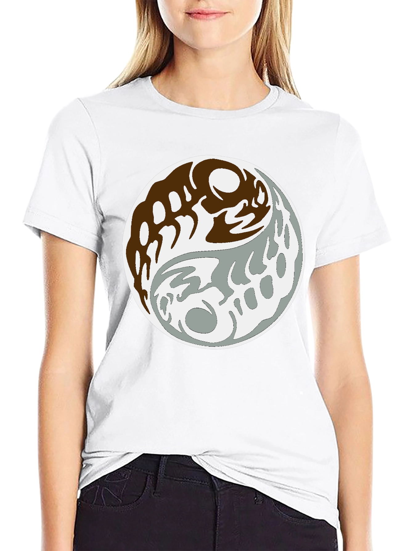 Yin Yang Graphic Tee - Balance and Style