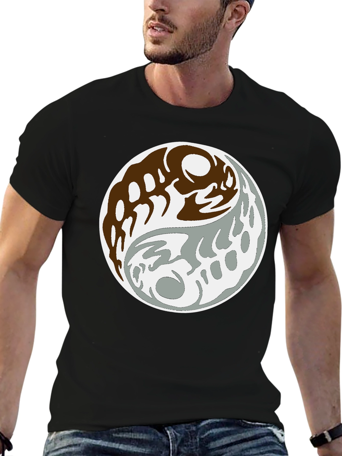 Yin Yang Graphic Tee - Balance and Style