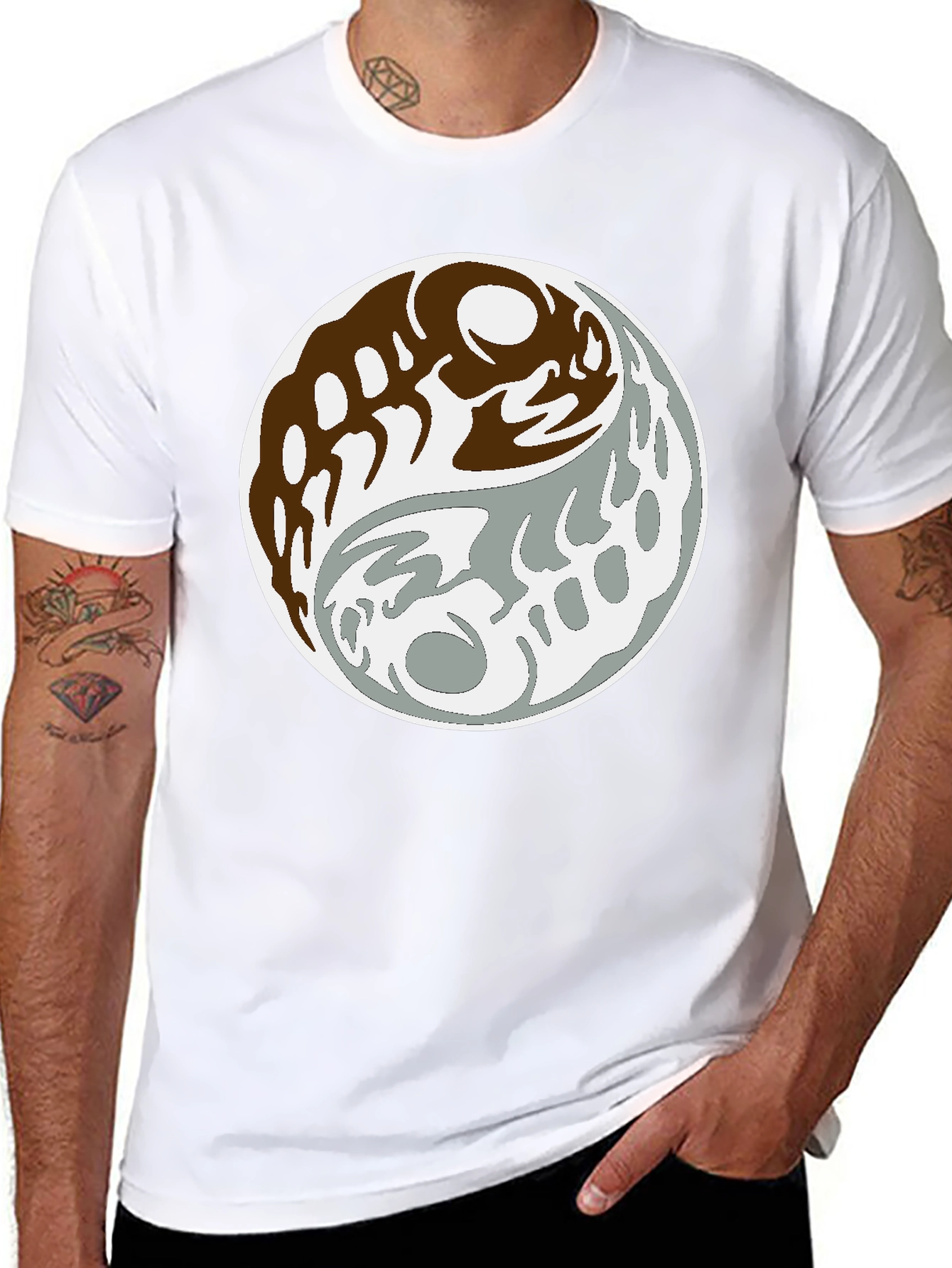 Yin Yang Graphic Tee - Balance and Style
