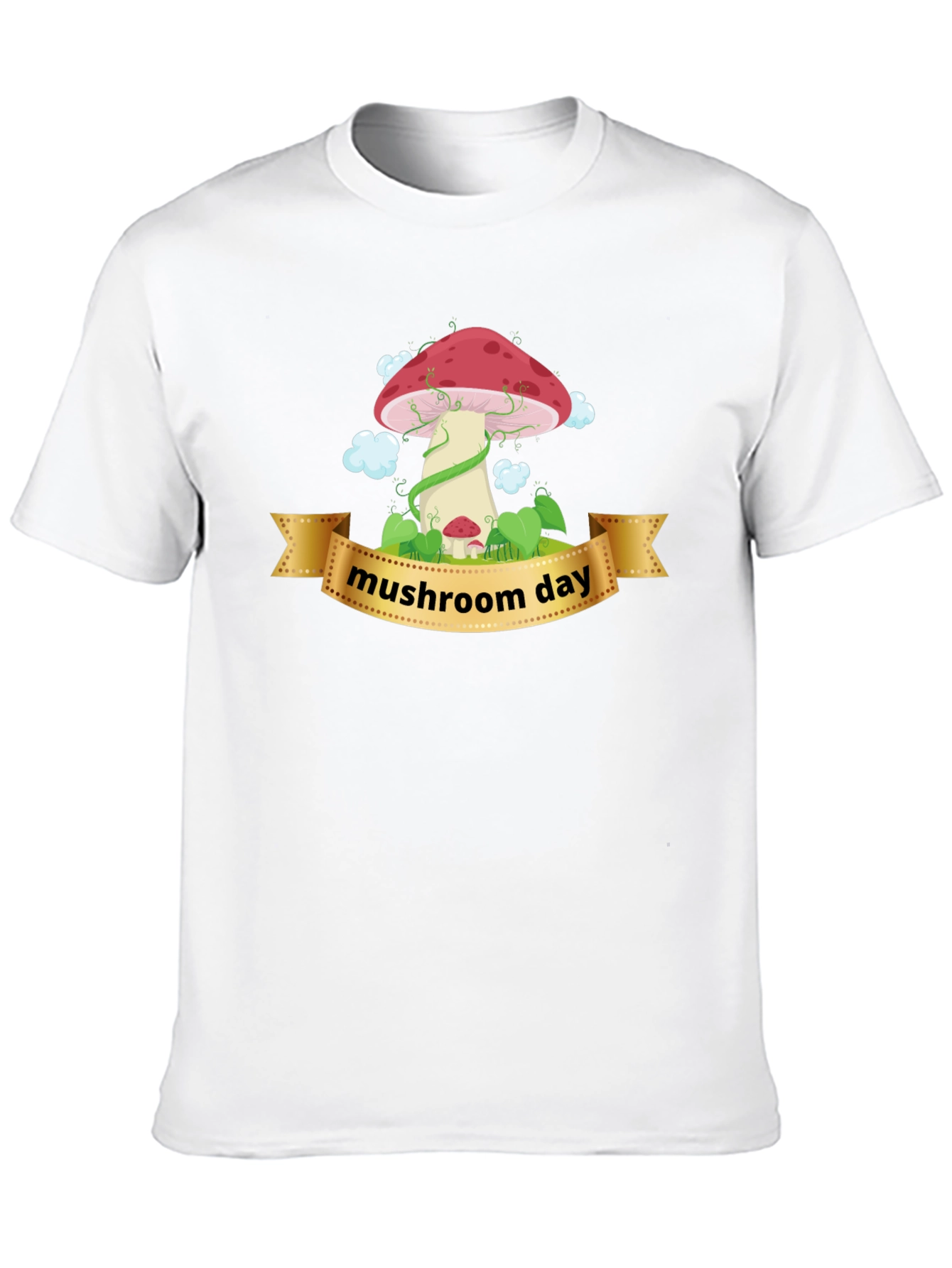 Mushroom Day Graphic T-Shirt - Unisex Black Tee