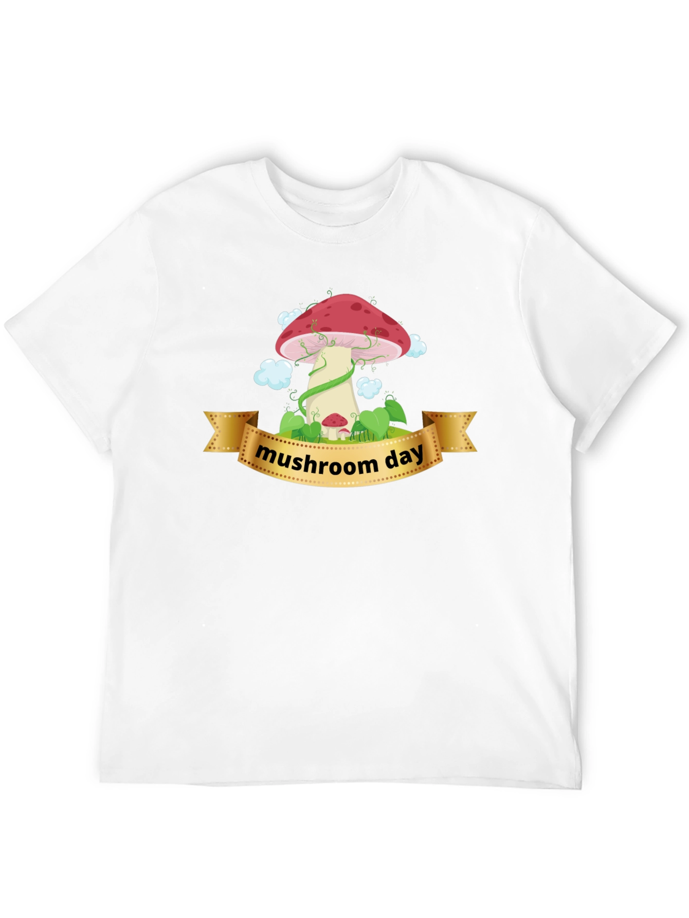 Mushroom Day Graphic T-Shirt - Unisex Black Tee