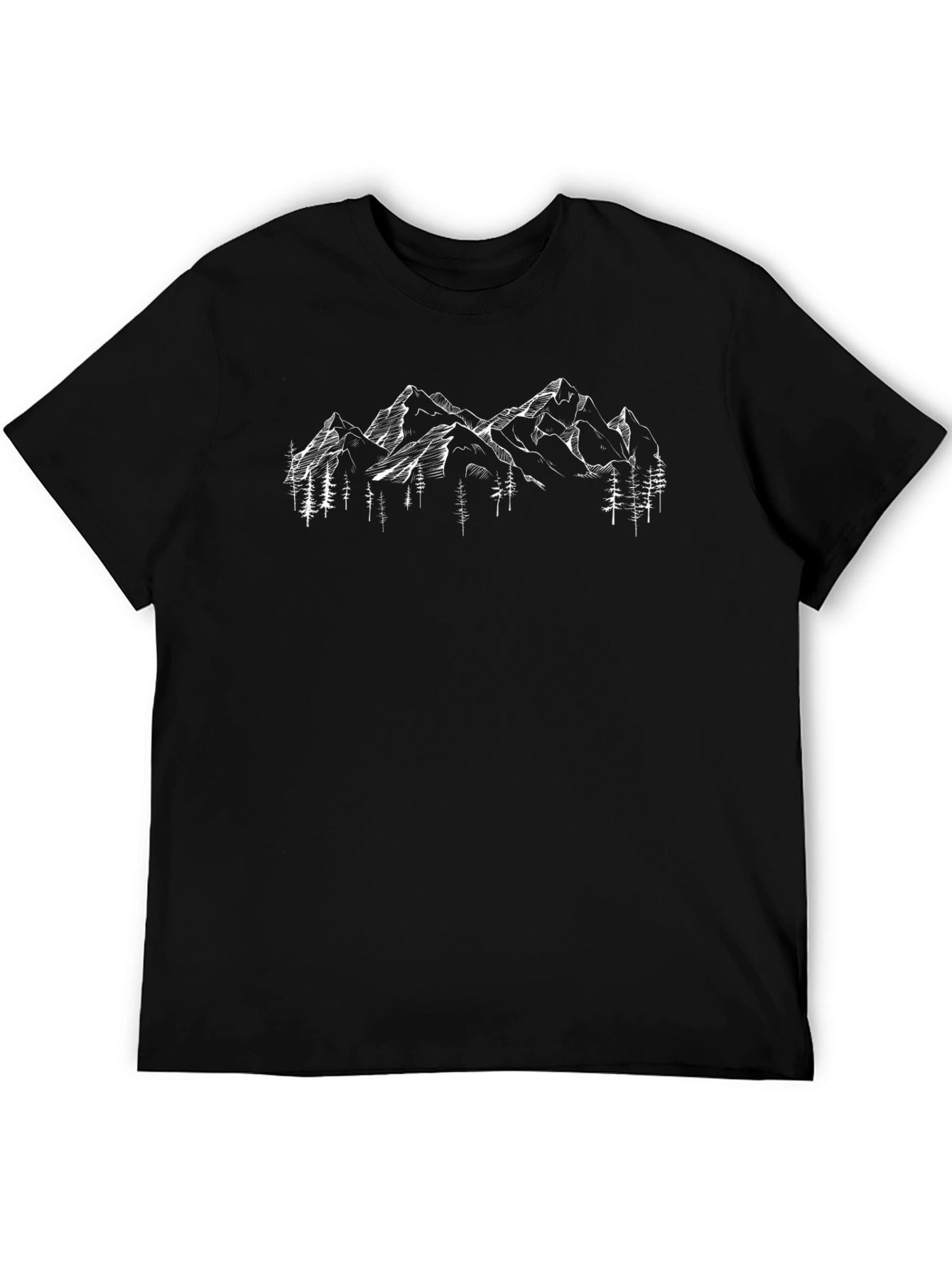 Mountain Range Graphic Tee - Black