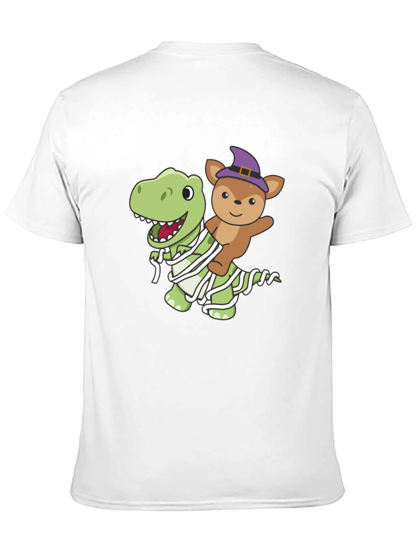 Halloween Dino & Bear Mummy T-Shirt