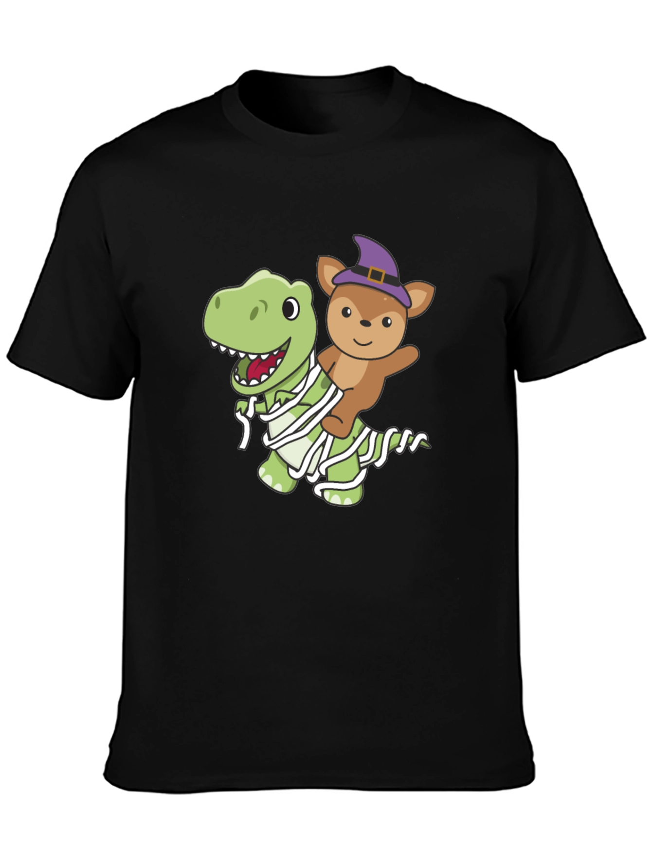 Halloween Dino & Bear Mummy T-Shirt