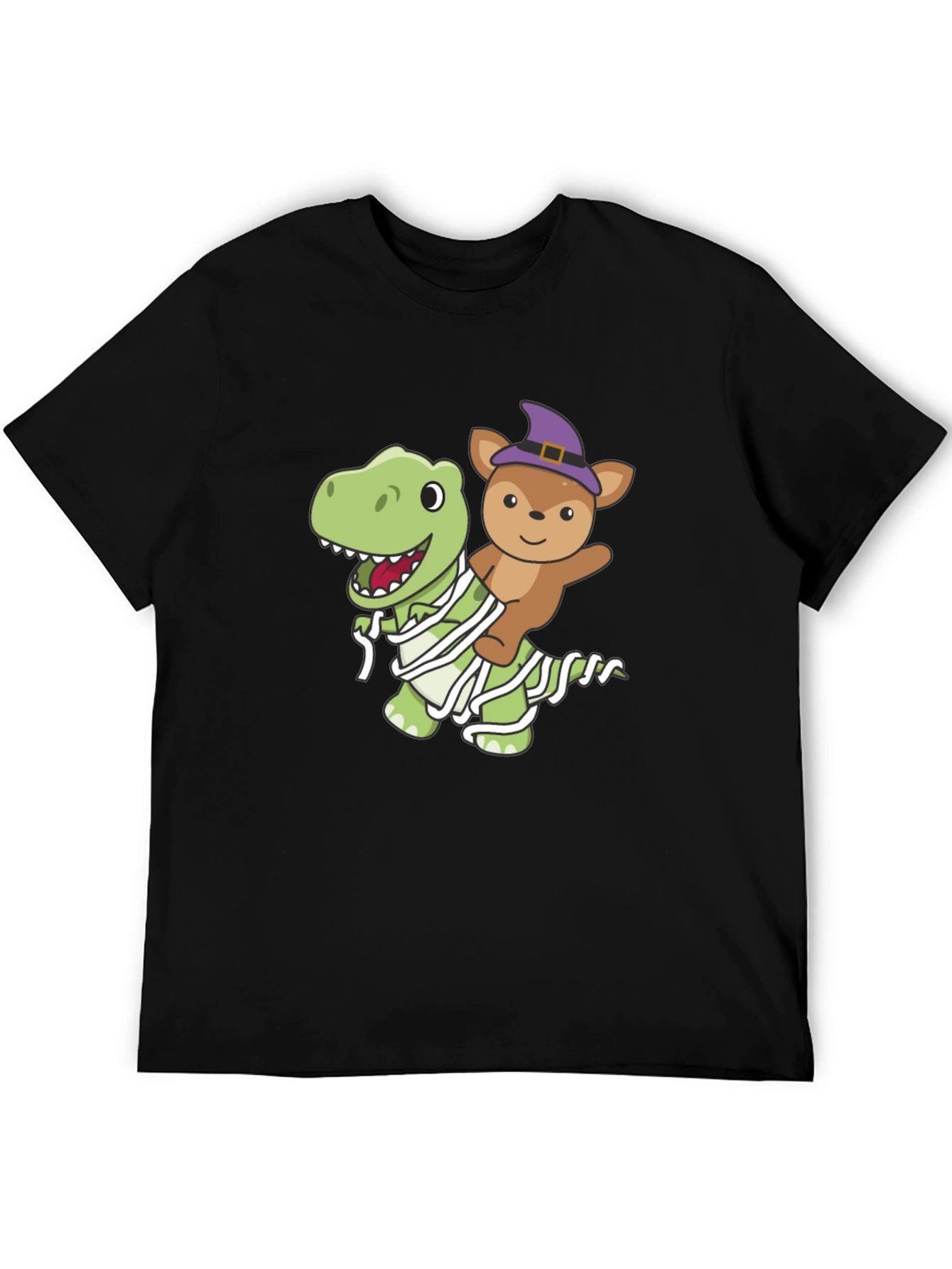 Halloween Dino & Bear Mummy T-Shirt