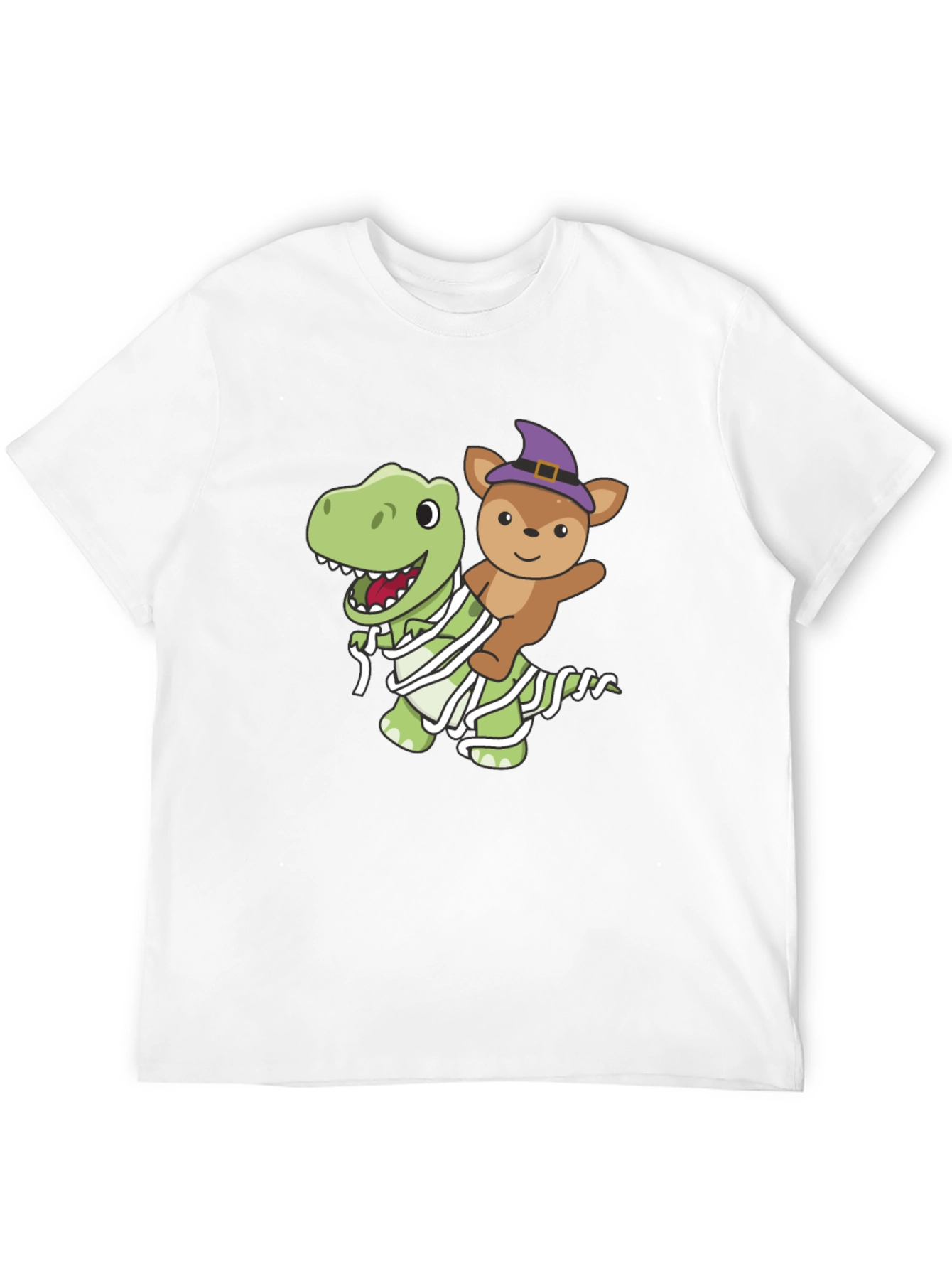 Halloween Dino & Bear Mummy T-Shirt