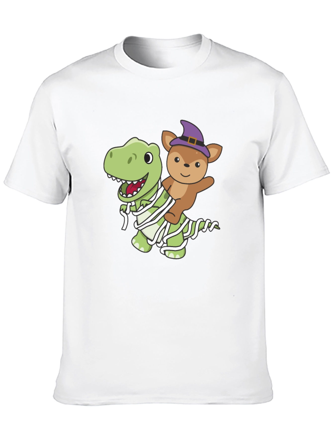 Halloween Dino & Bear Mummy T-Shirt