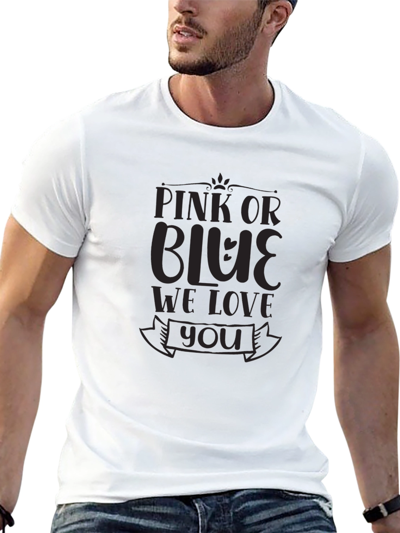 Pink or Blue Gender Reveal T-Shirt