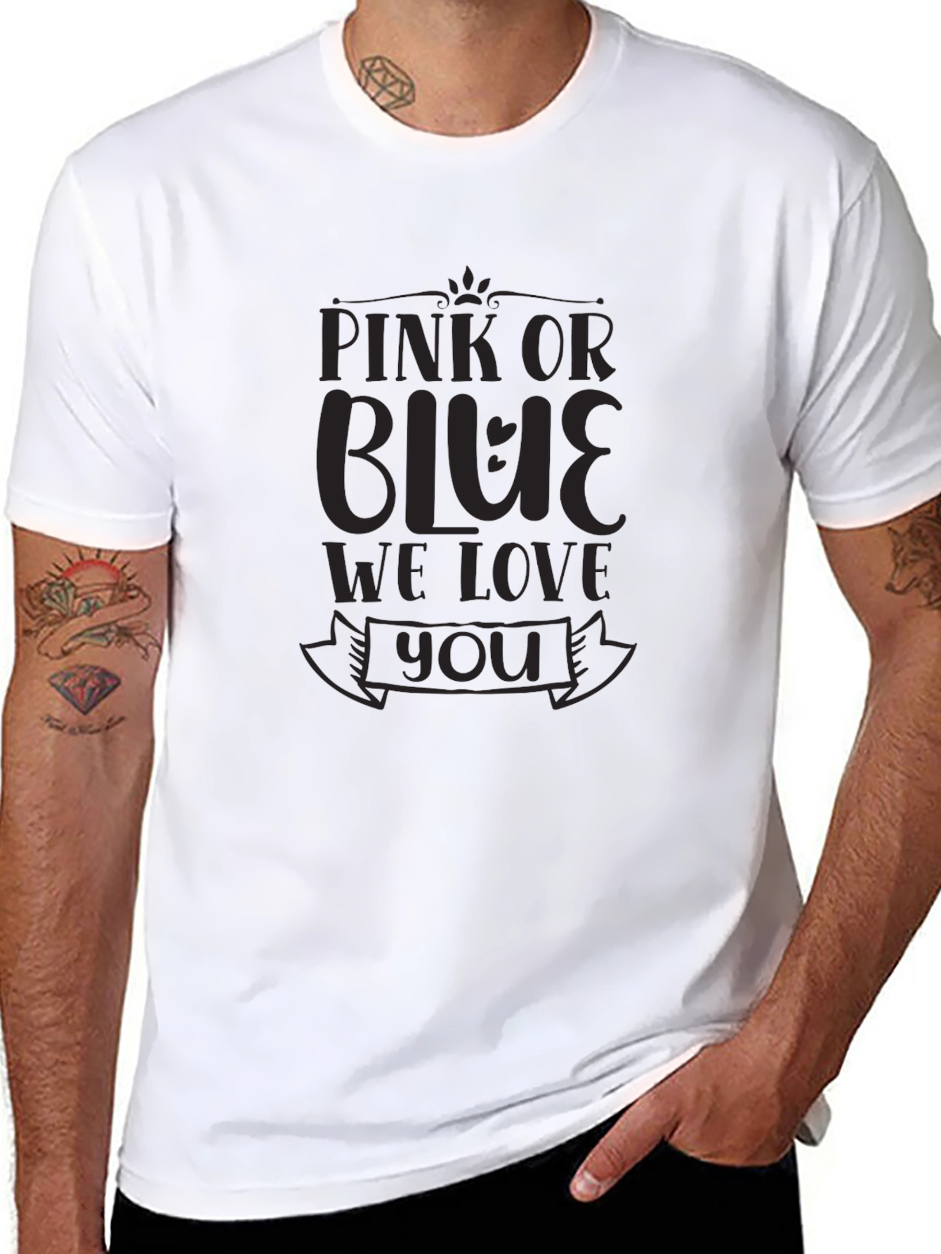Pink or Blue Gender Reveal T-Shirt
