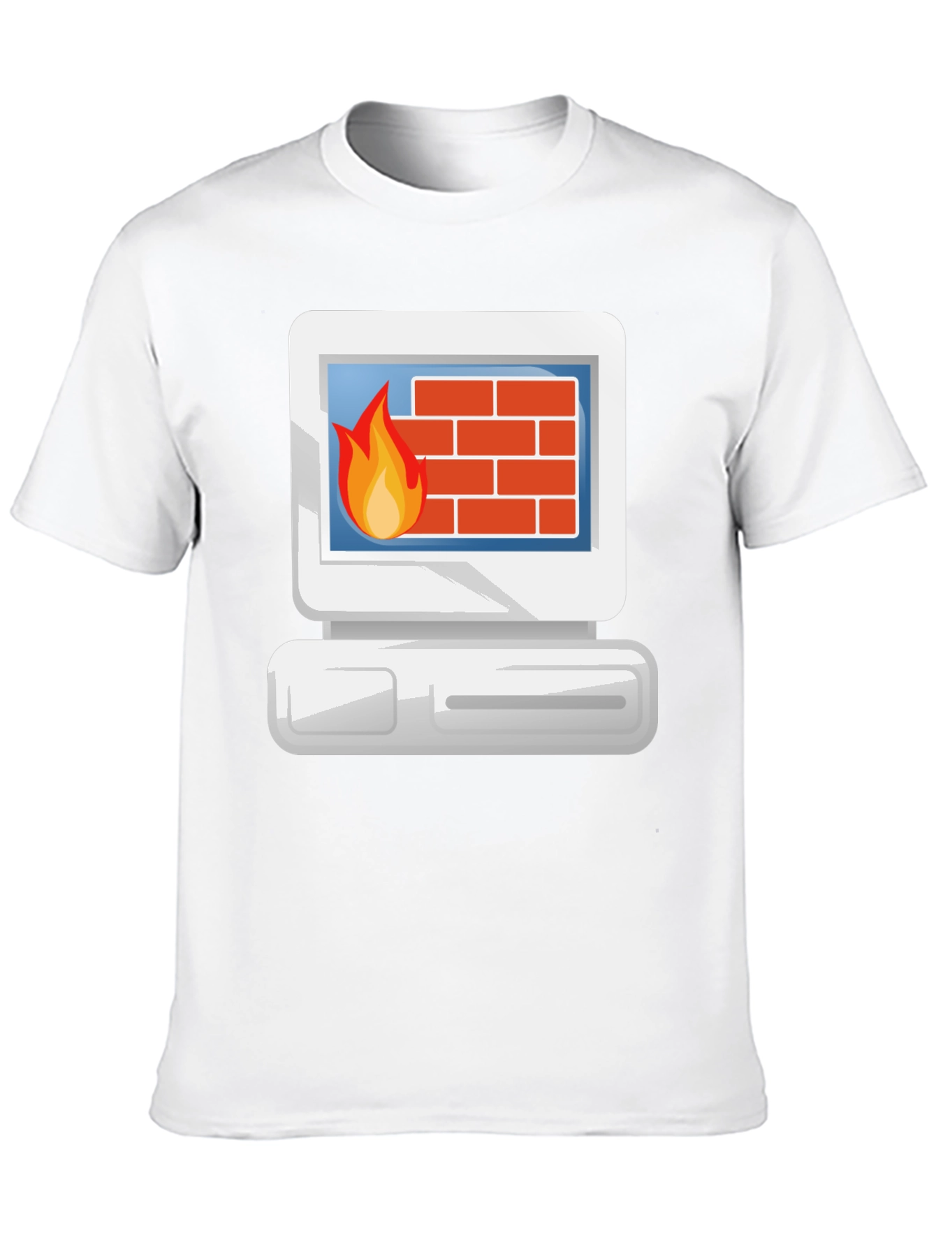 Firewall T-Shirt - Retro Computer Security Tee