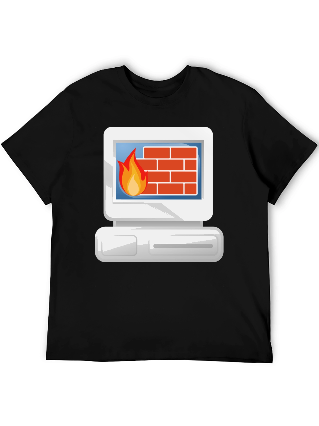 Firewall T-Shirt - Retro Computer Security Tee