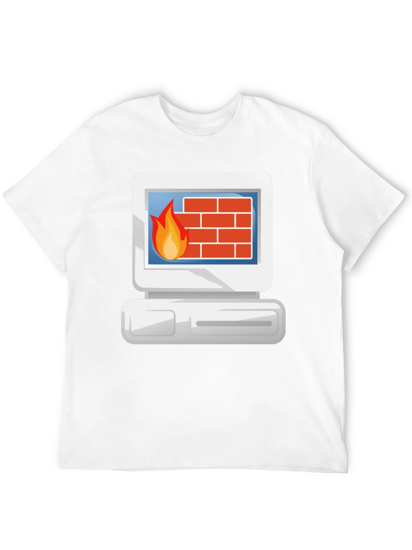 Firewall T-Shirt - Retro Computer Security Tee