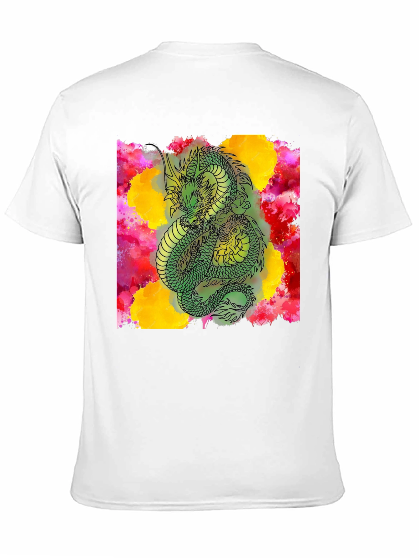 Dragon Graphic Print Crew Neck T-Shirt