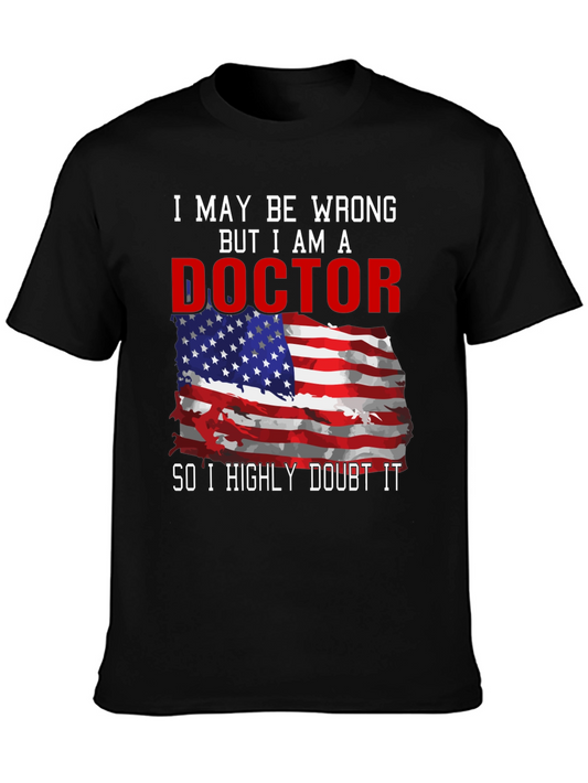 Doctor American Flag Humor T-Shirt