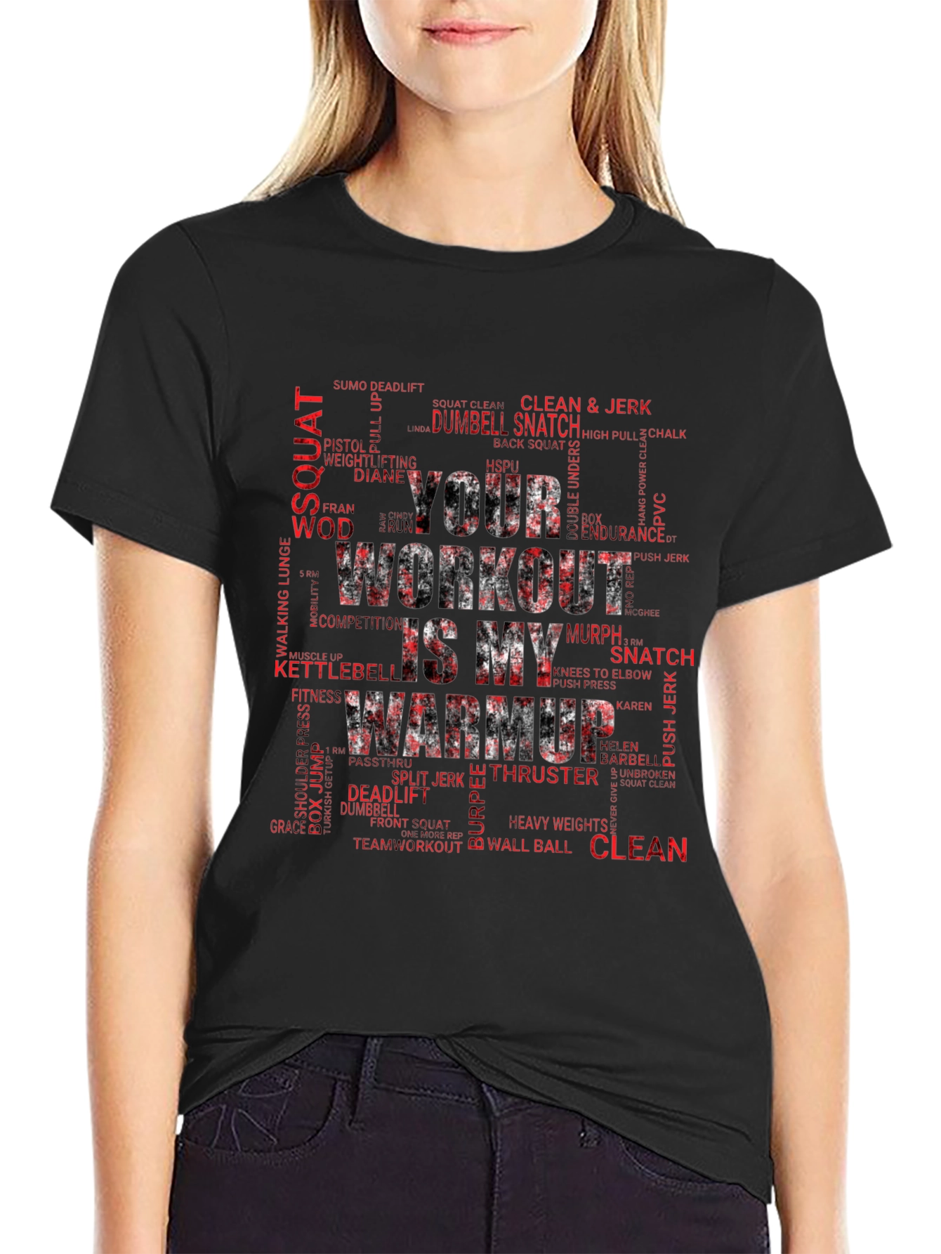 Workout Warmup T-Shirt - Fitness Motivation