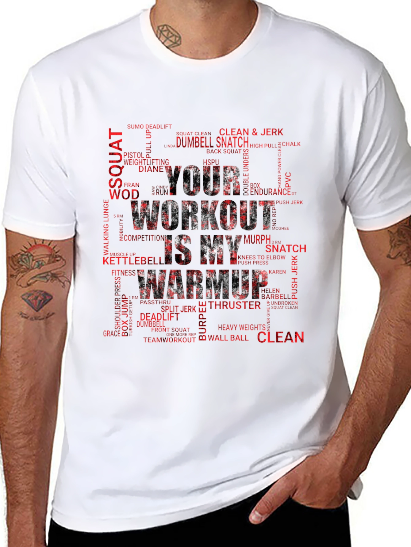 Workout Warmup T-Shirt - Fitness Motivation