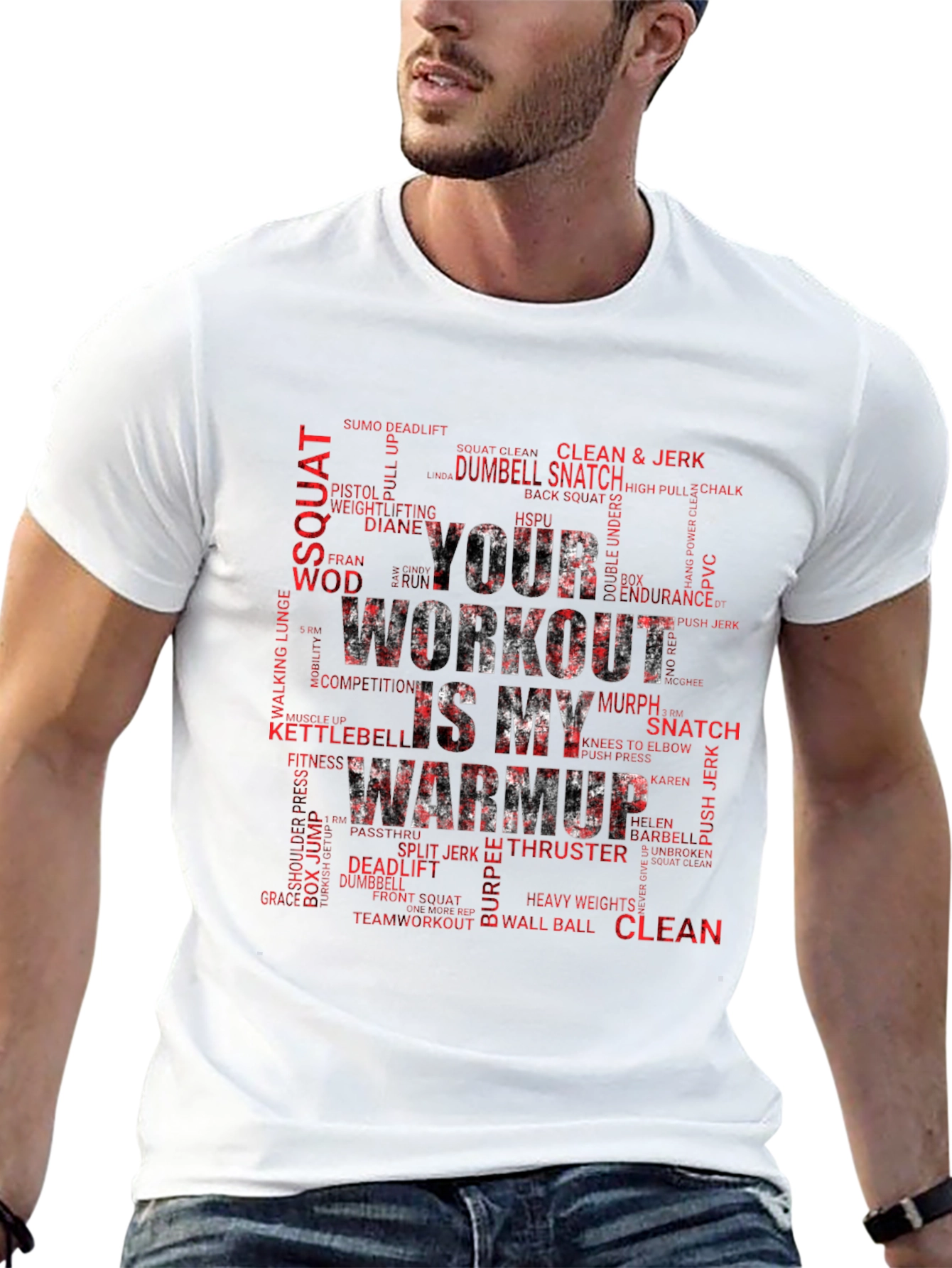 Workout Warmup T-Shirt - Fitness Motivation