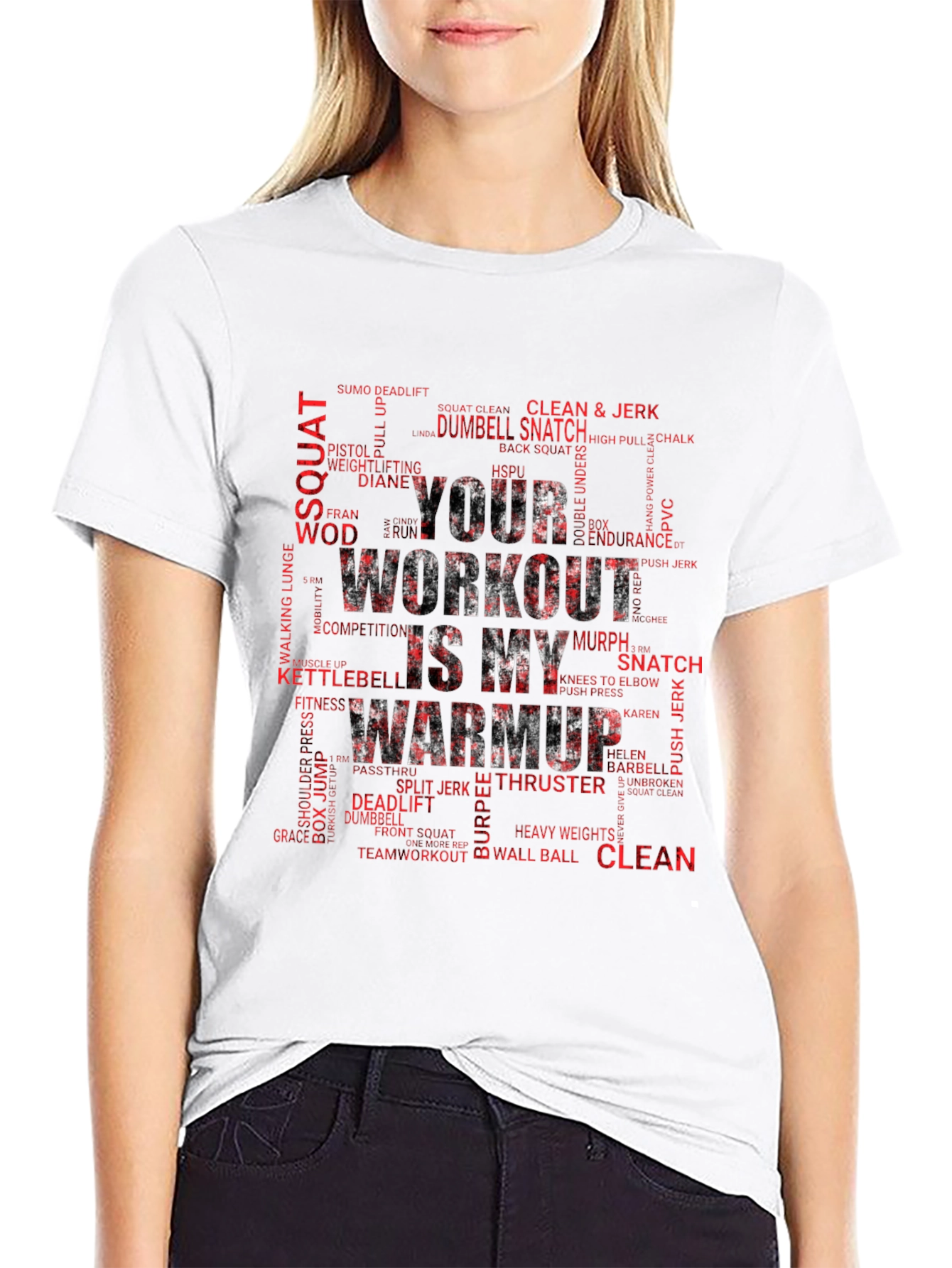 Workout Warmup T-Shirt - Fitness Motivation