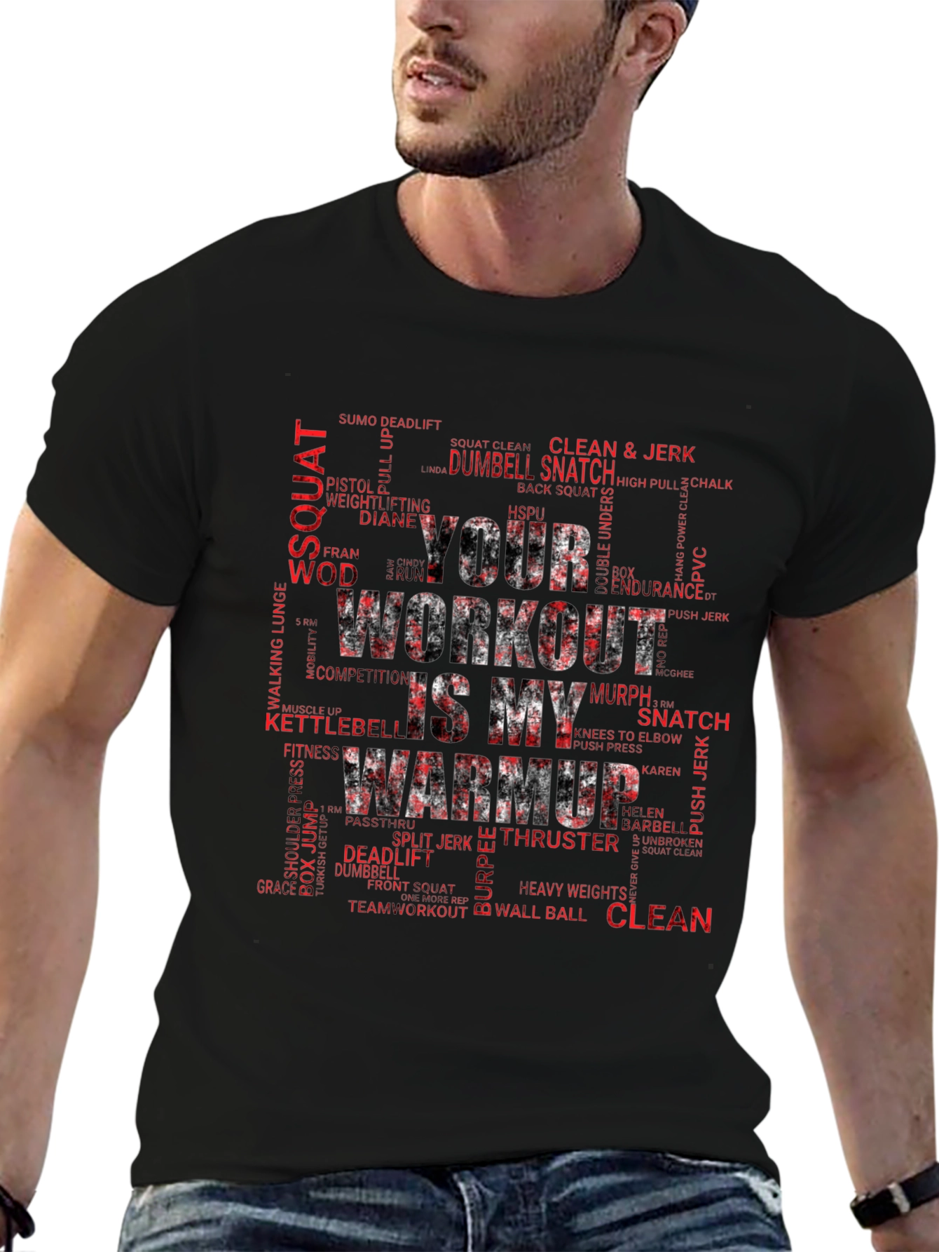 Workout Warmup T-Shirt - Fitness Motivation