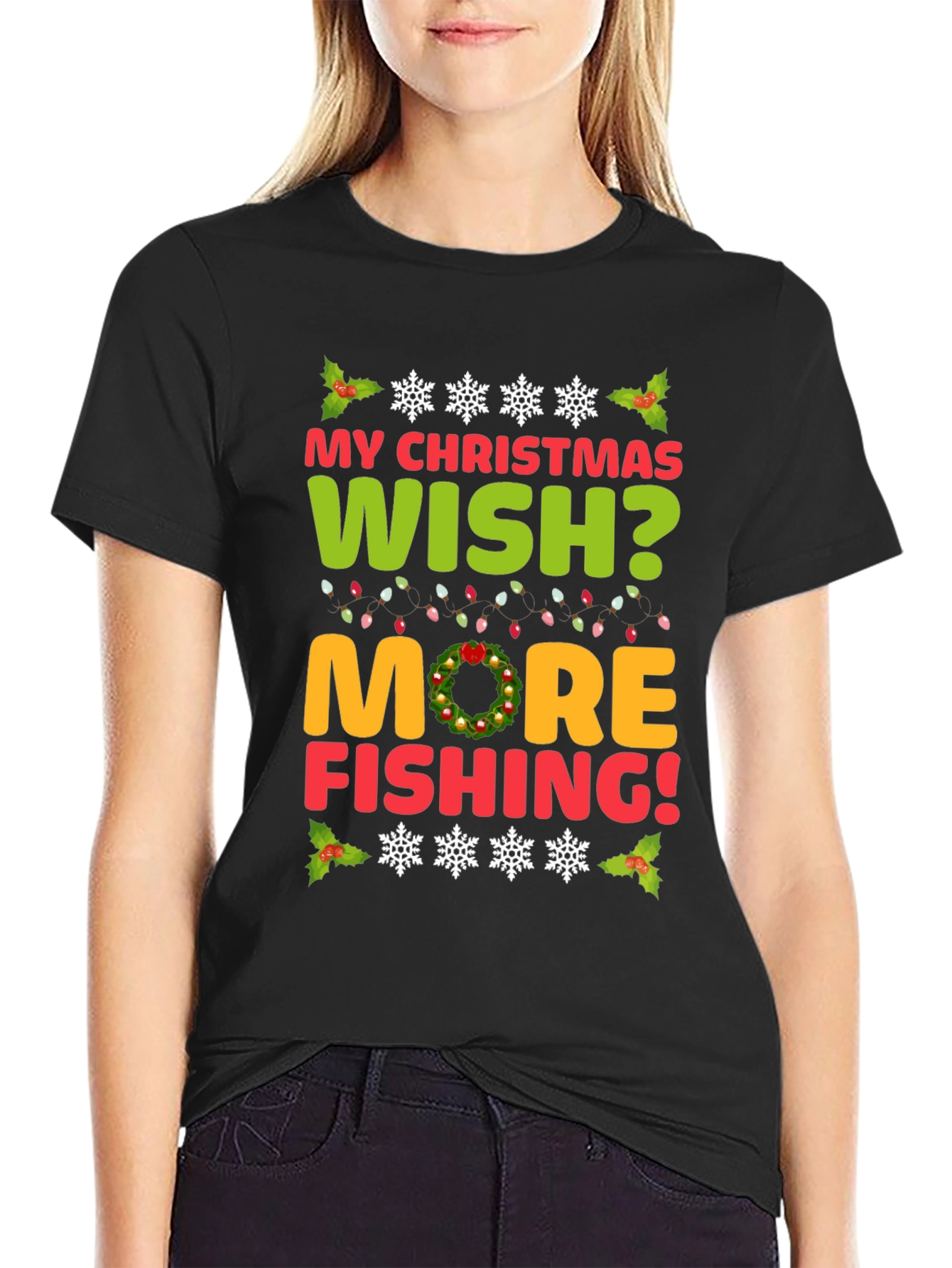 Christmas Wish Fishing T-Shirt