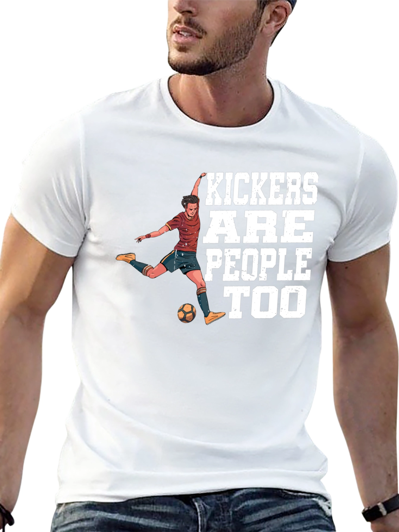 Kickers Are People Too T-Shirt Soccer Player Tee