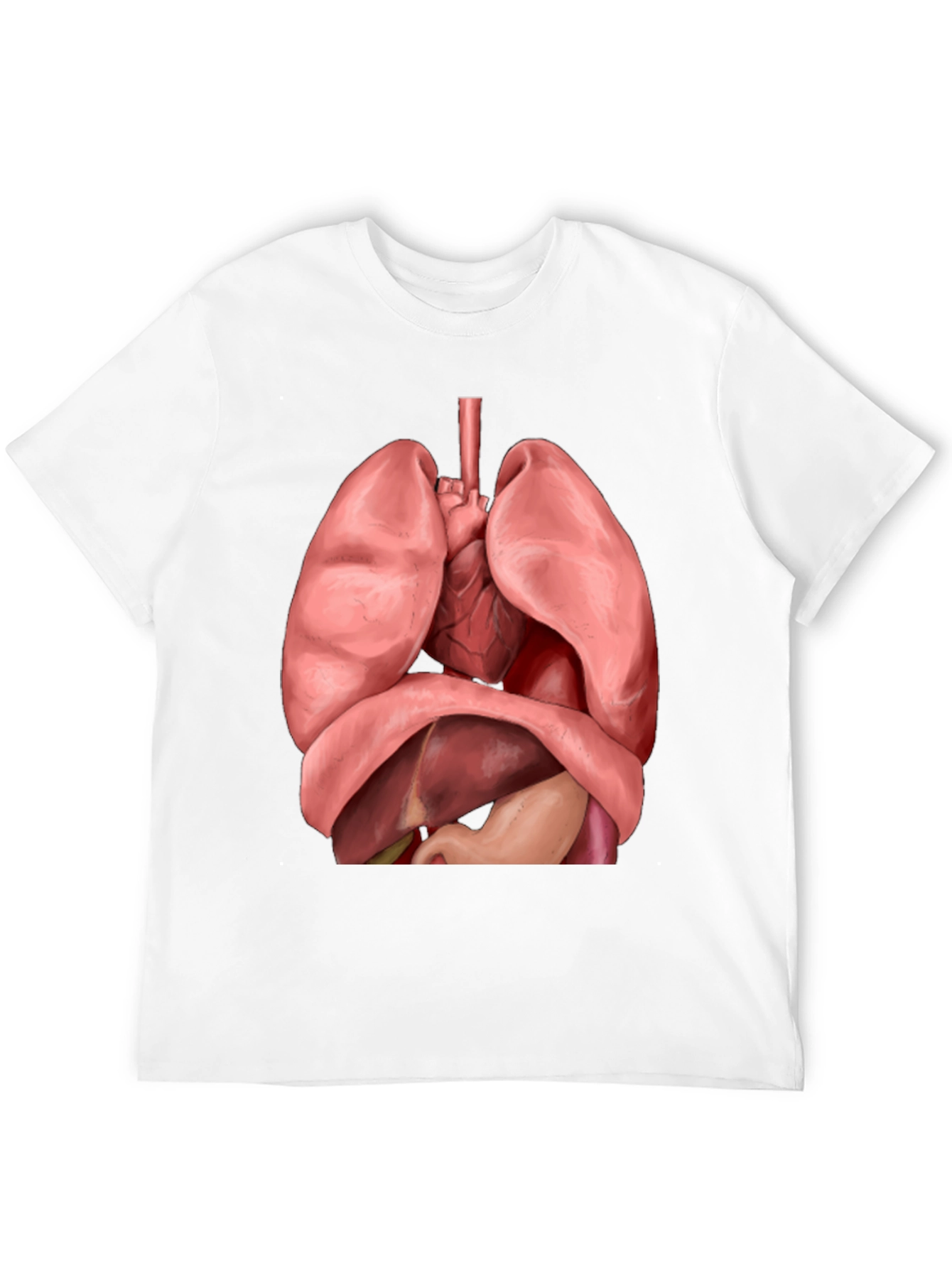 Anatomical Human Organs Graphic Black T-Shirt