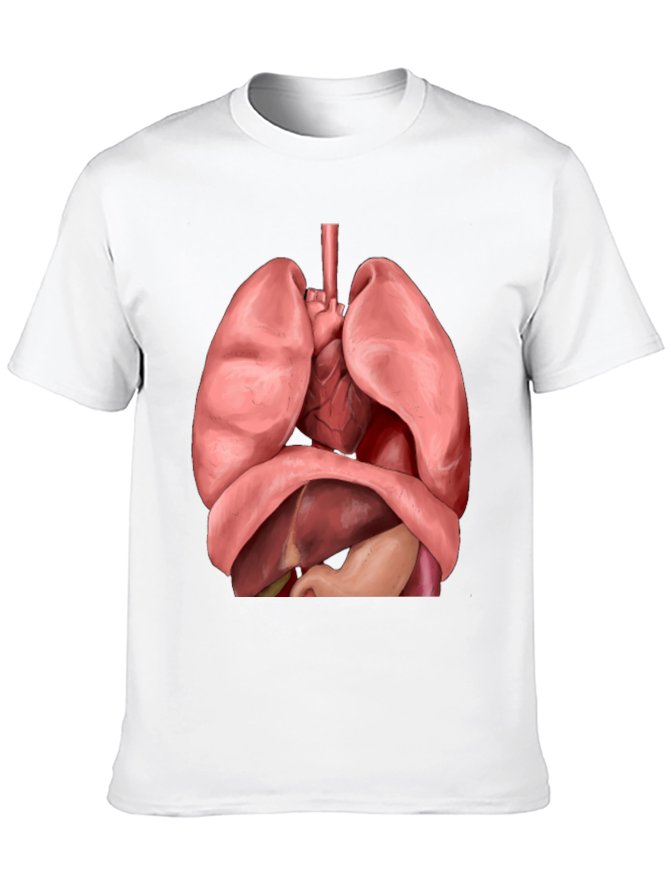 Anatomical Human Organs Graphic Black T-Shirt