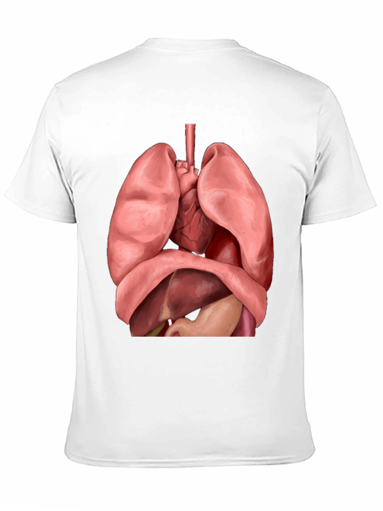 Anatomical Human Organs Graphic Black T-Shirt