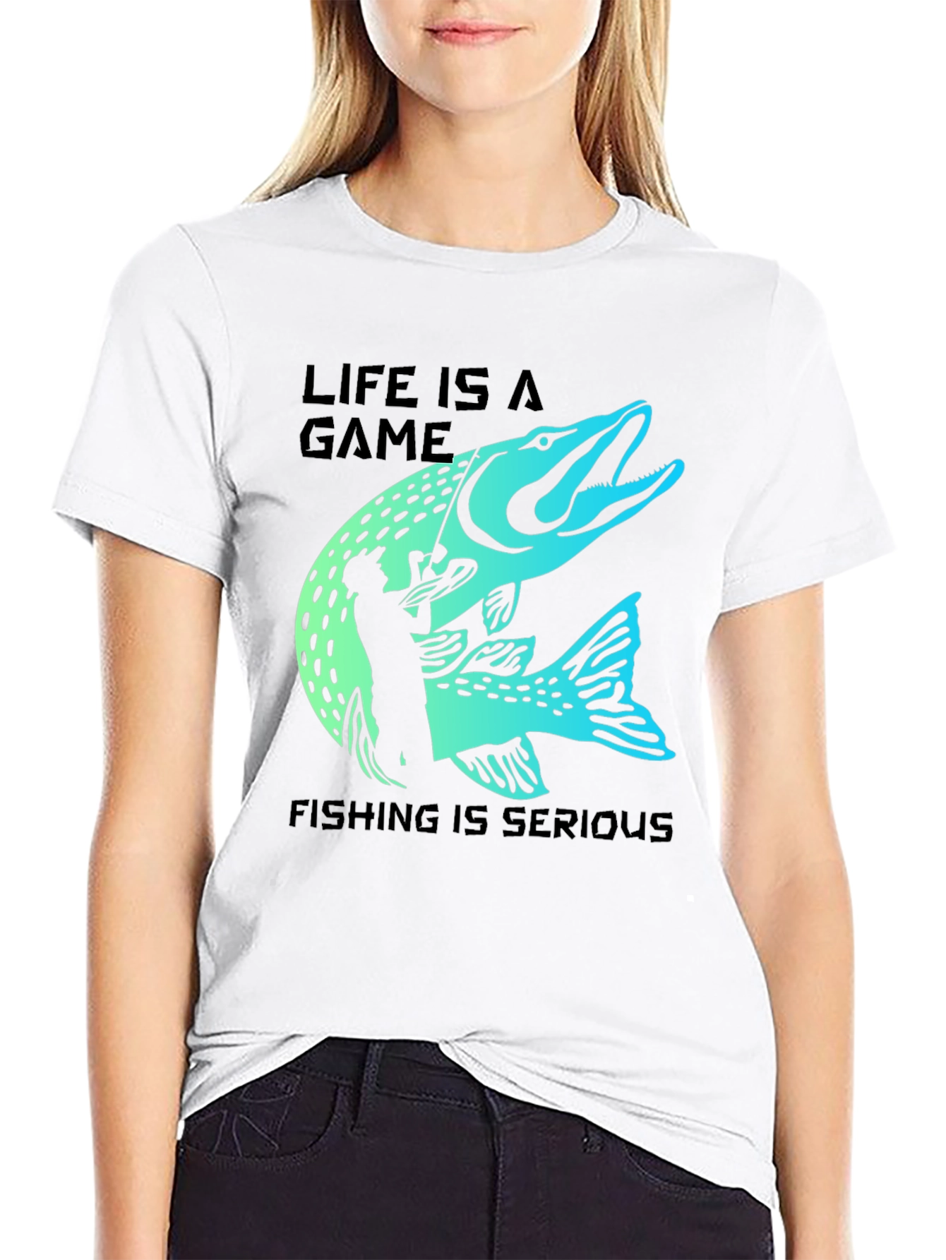 Life is a Game - Fishing T-Shirt