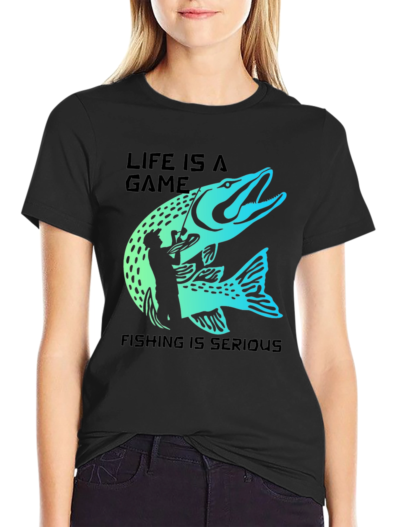Life is a Game - Fishing T-Shirt
