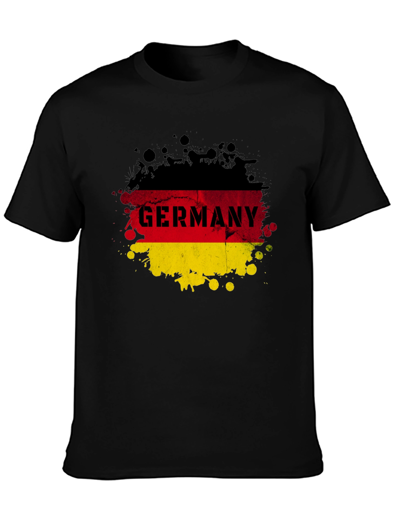 Germany Flag Splatter Graphic T-Shirt