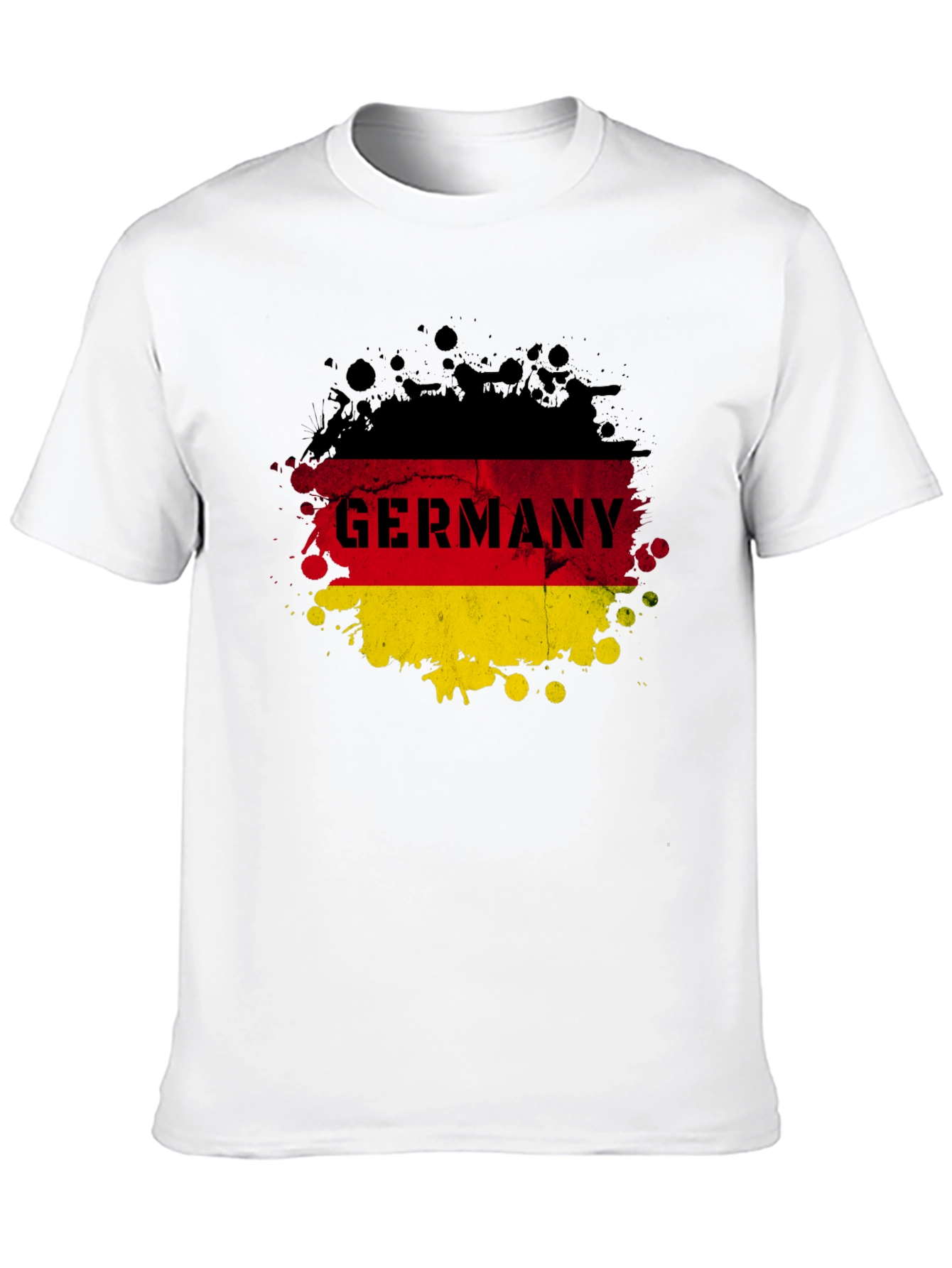 Germany Flag Splatter Graphic T-Shirt