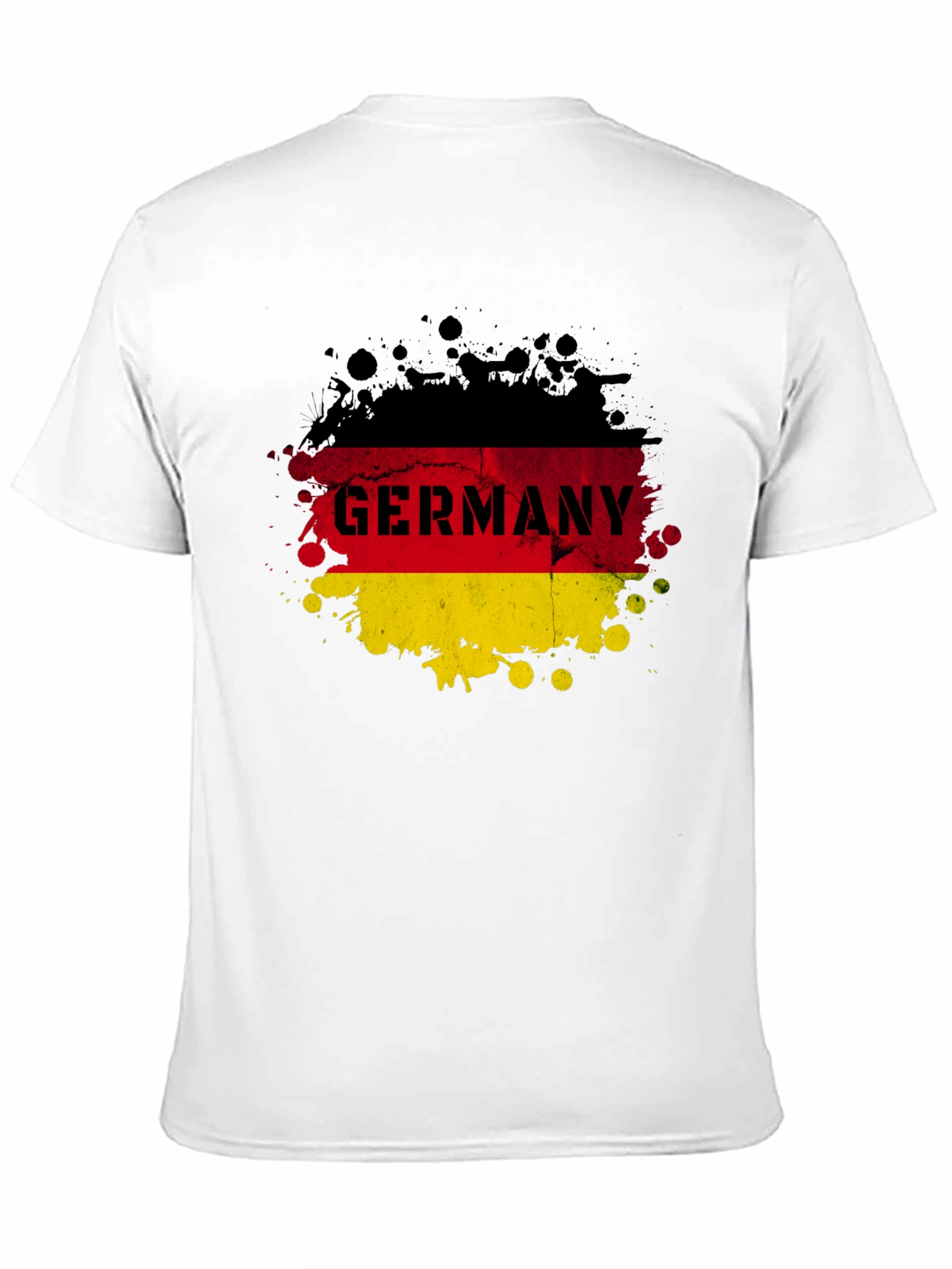 Germany Flag Splatter Graphic T-Shirt