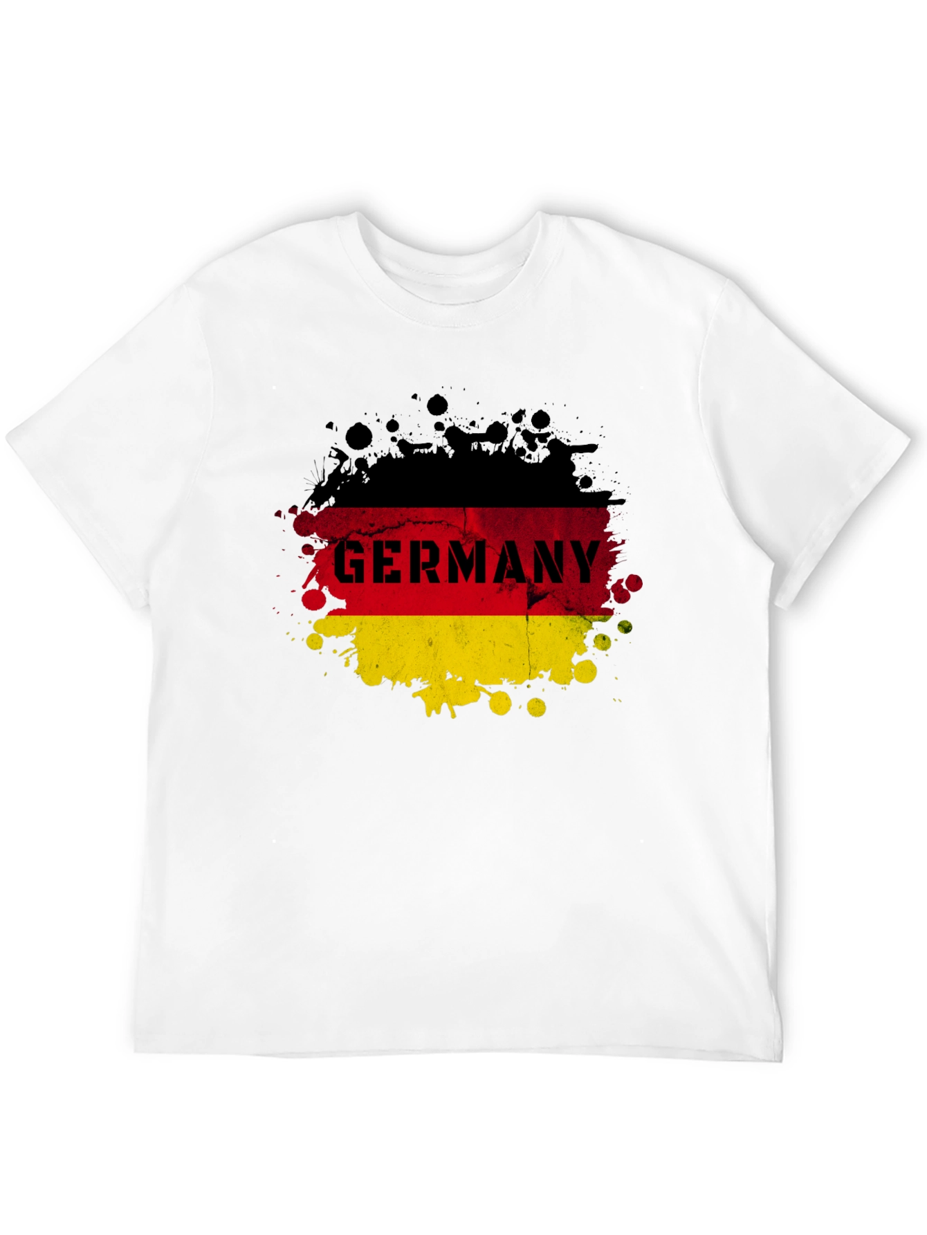 Germany Flag Splatter Graphic T-Shirt