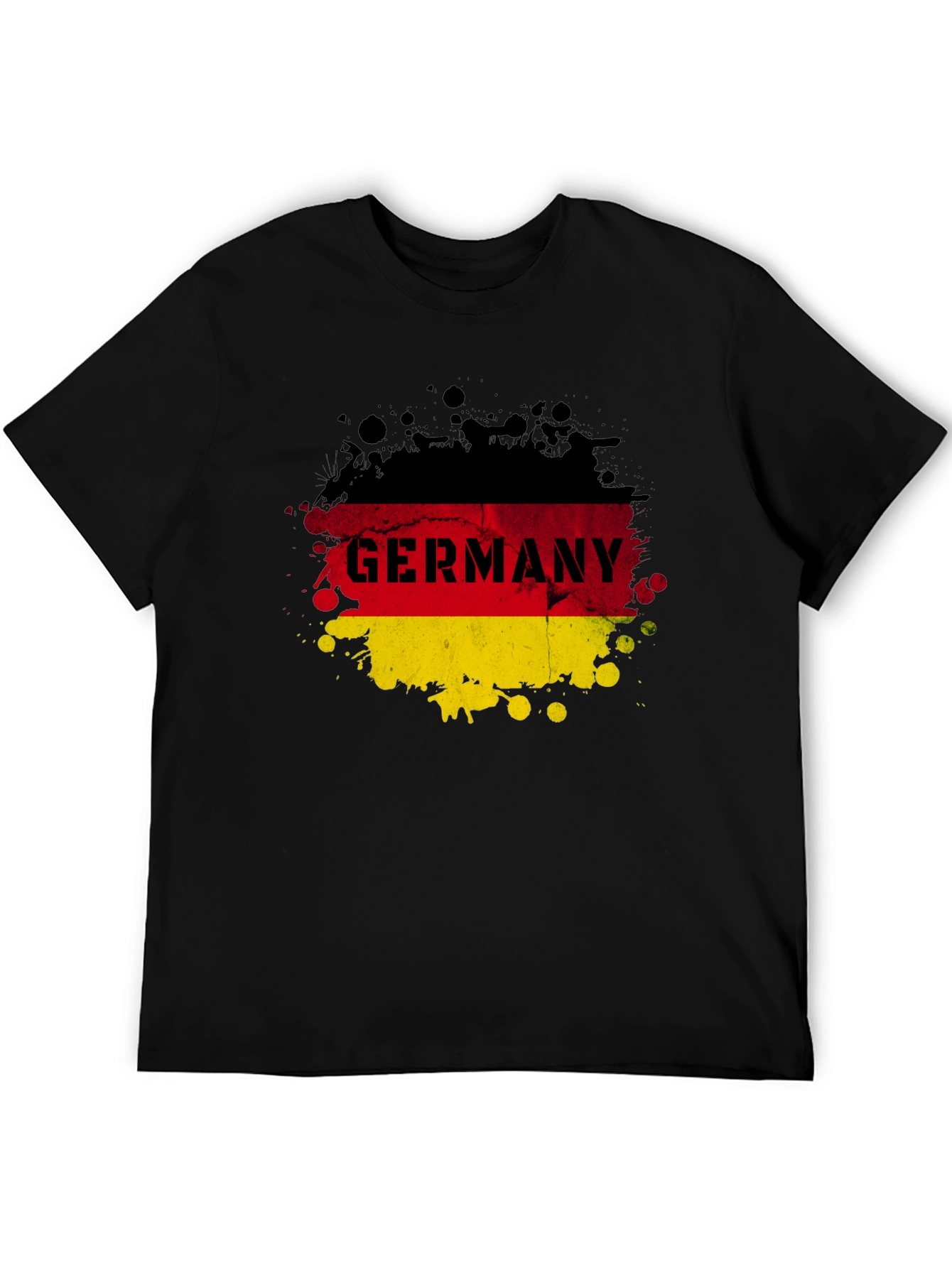 Germany Flag Splatter Graphic T-Shirt