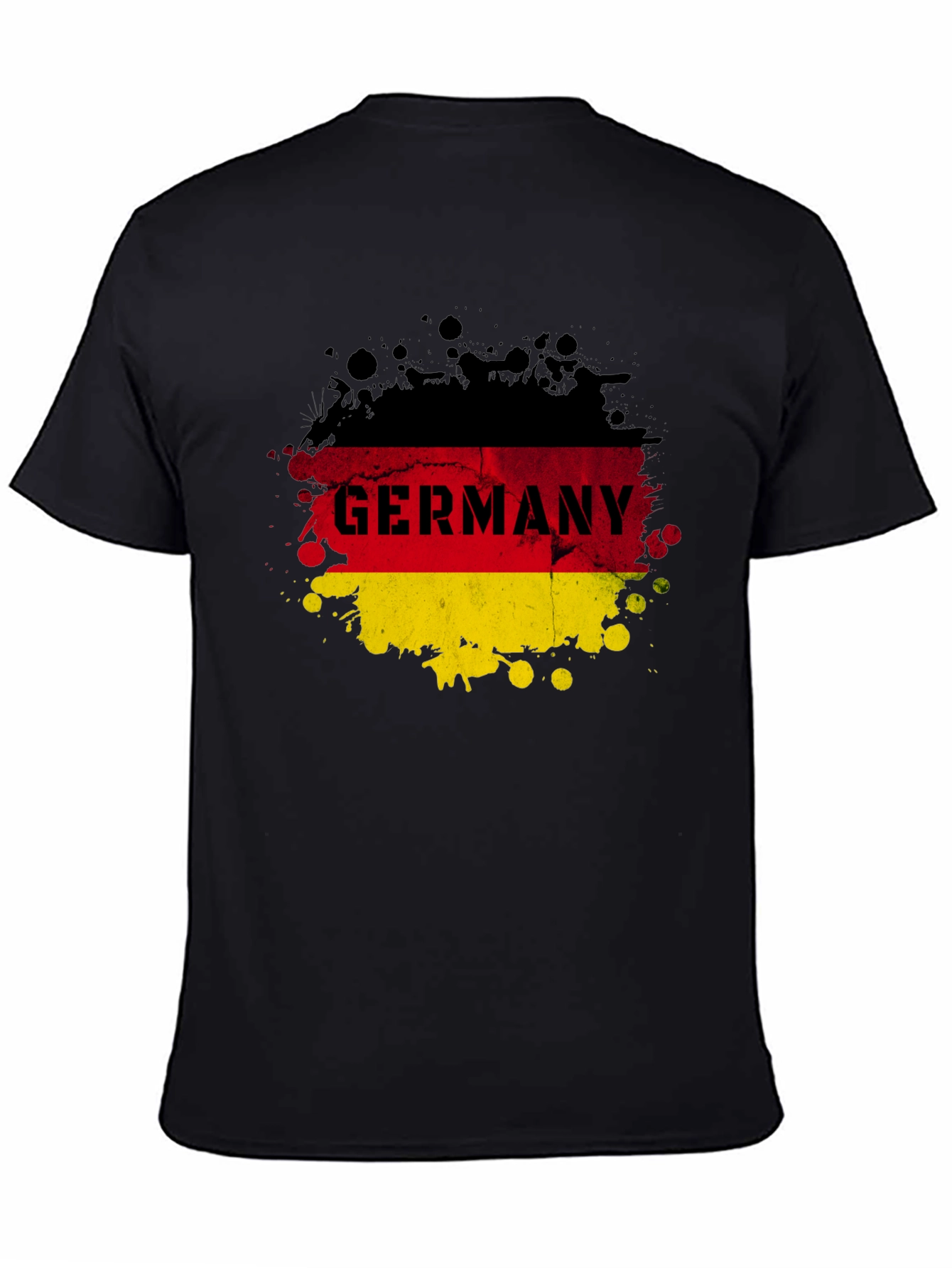 Germany Flag Splatter Graphic T-Shirt