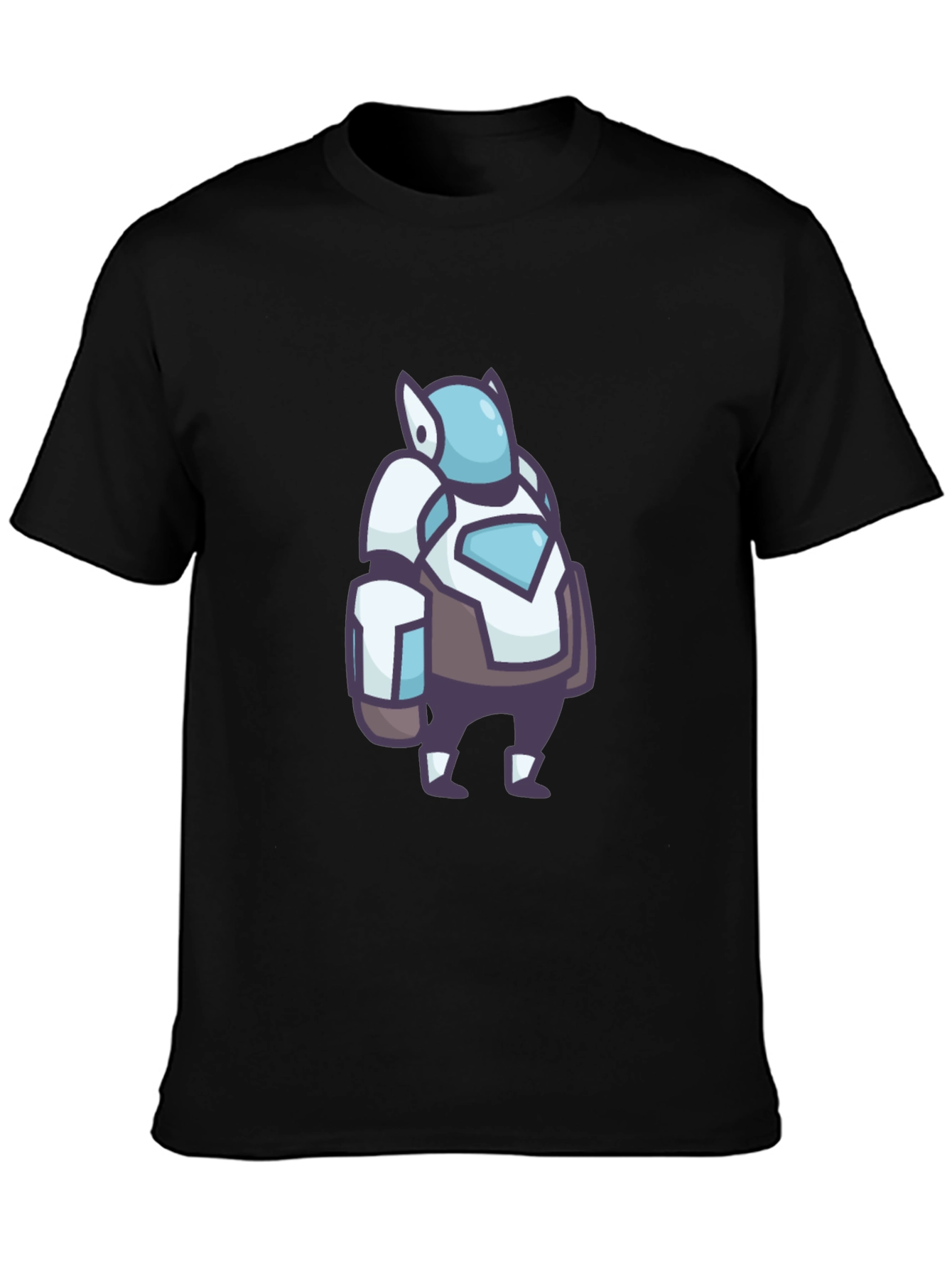 Cool Robot Graphic Black T-Shirt
