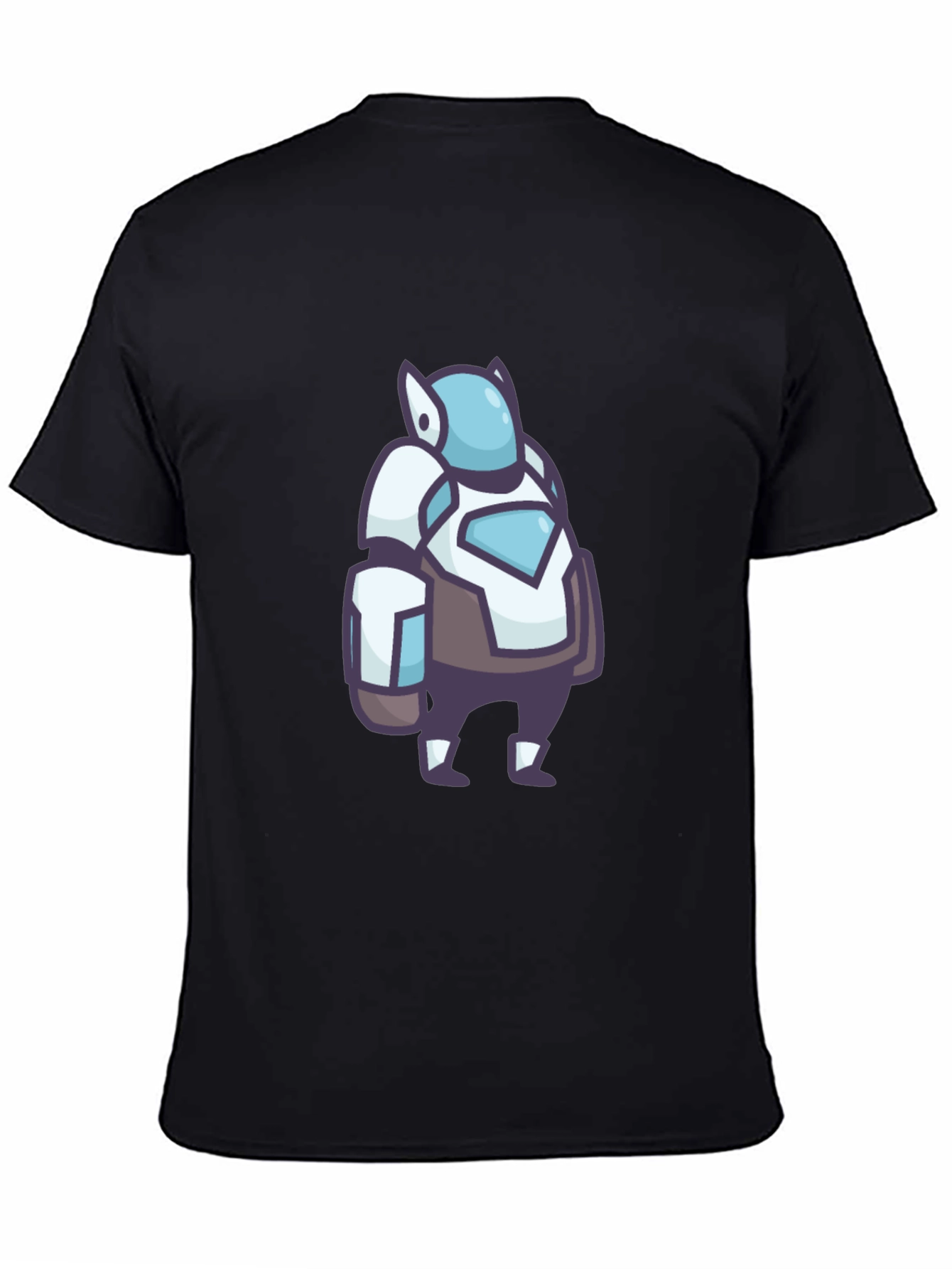 Cool Robot Graphic Black T-Shirt