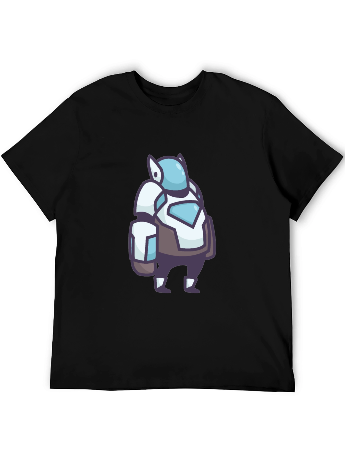 Cool Robot Graphic Black T-Shirt