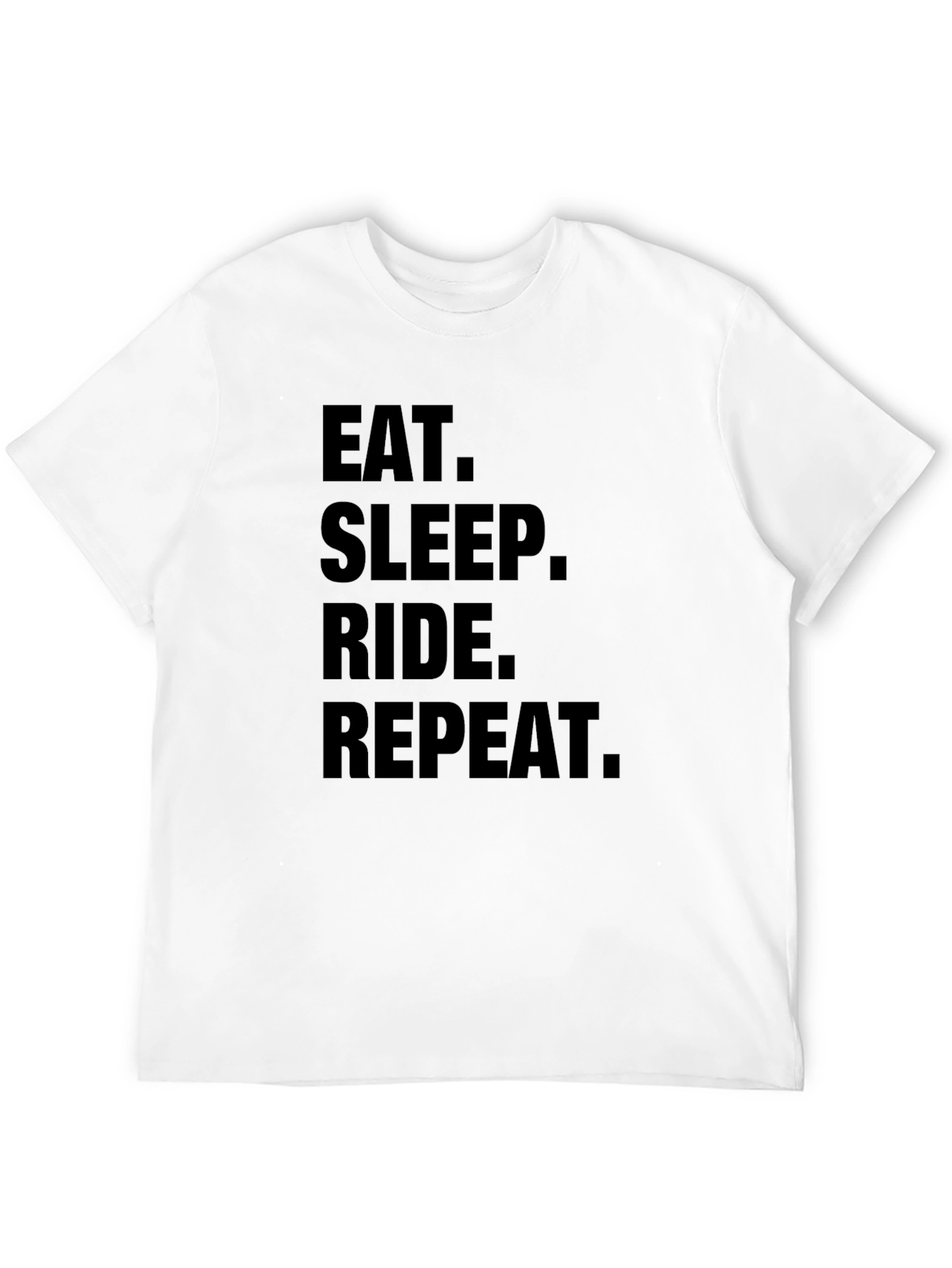 Eat Sleep Ride Repeat Black T-Shirt