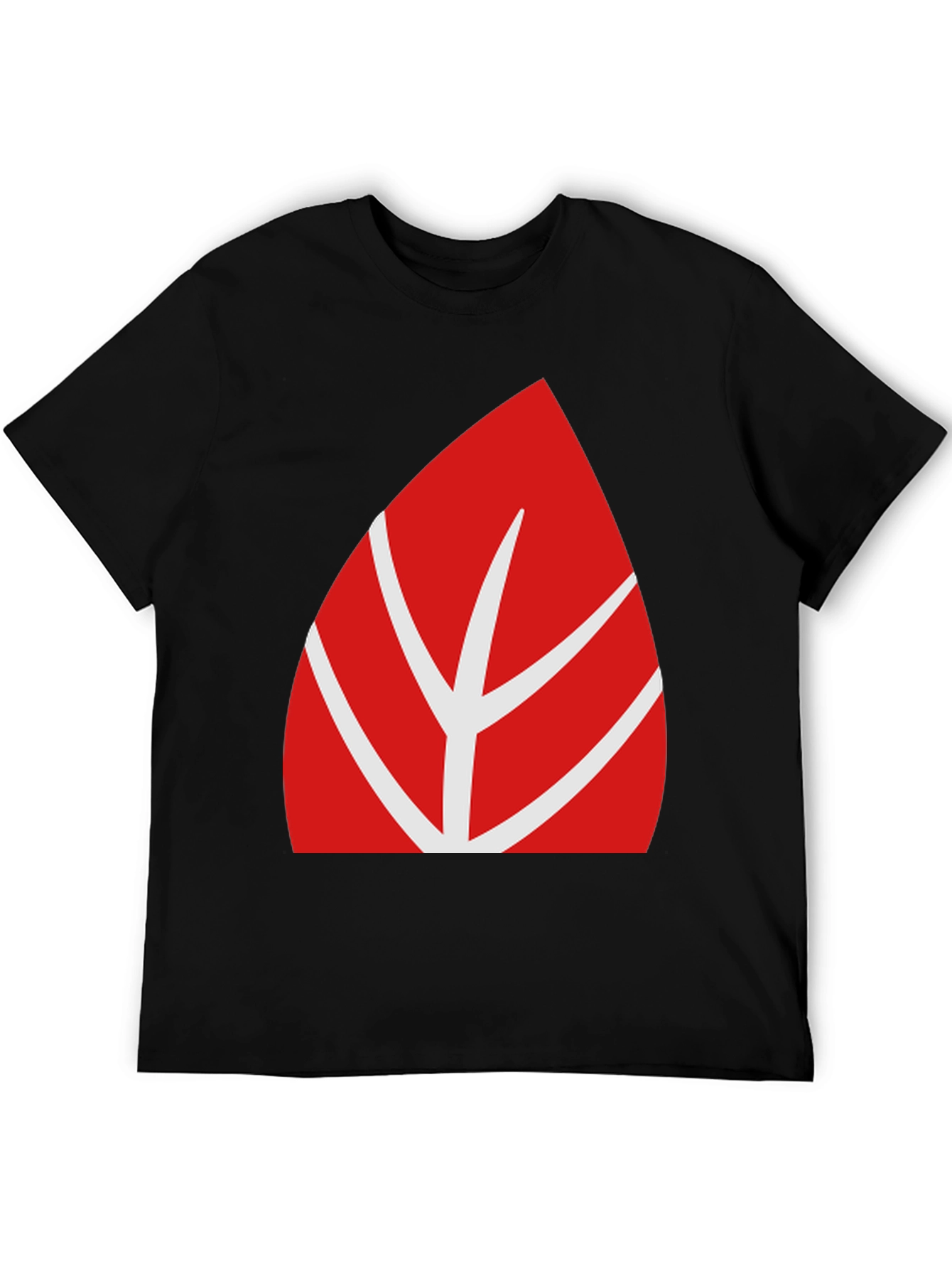 Red Leaf Graphic Tee - Modern Casual Style