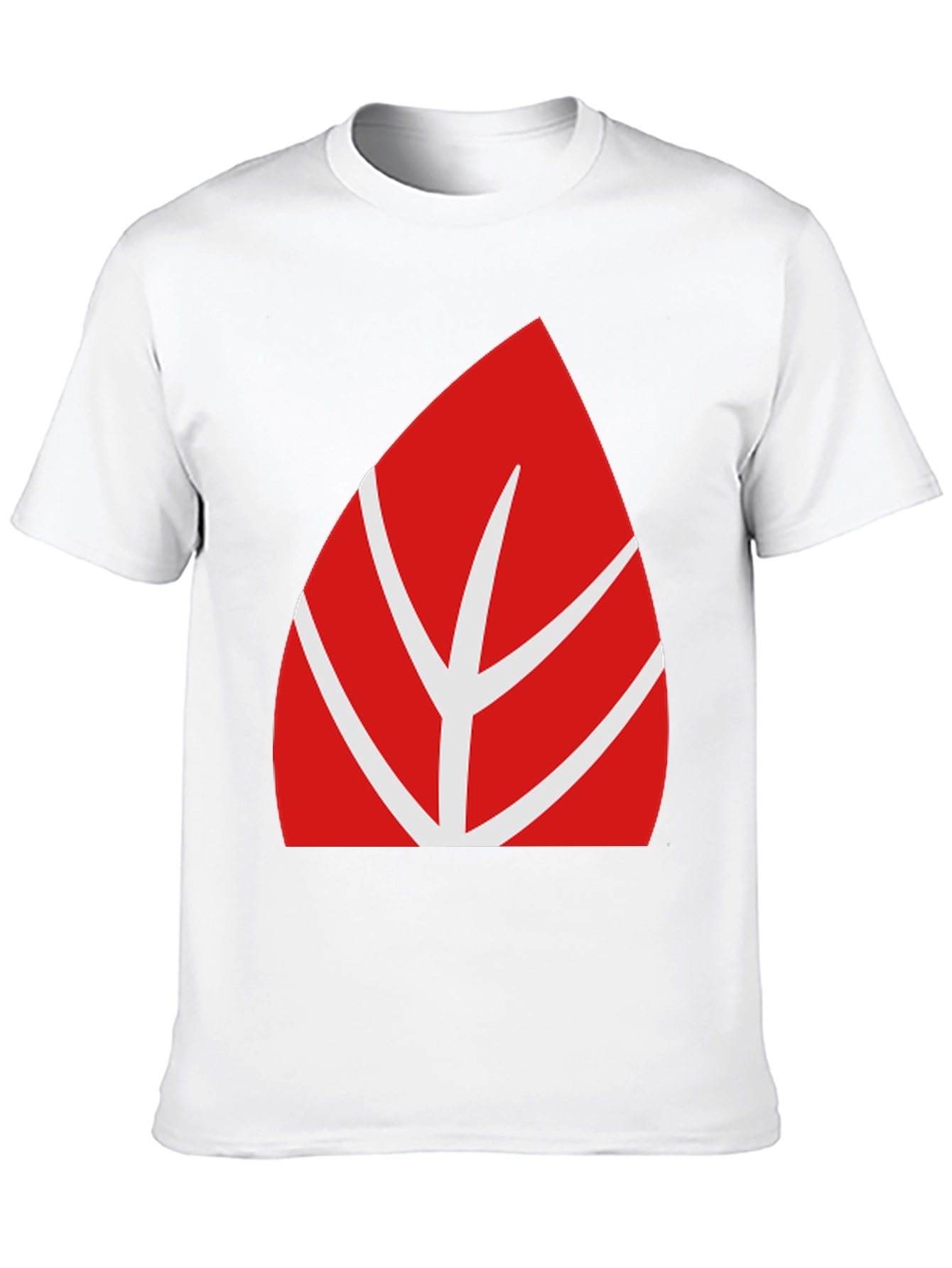 Red Leaf Graphic Tee - Modern Casual Style