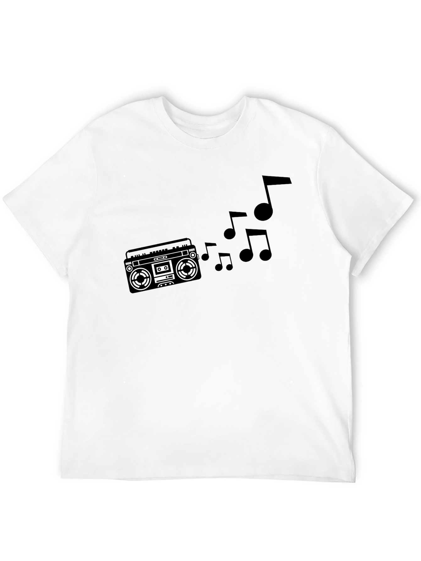 Retro Boombox Music T-Shirt