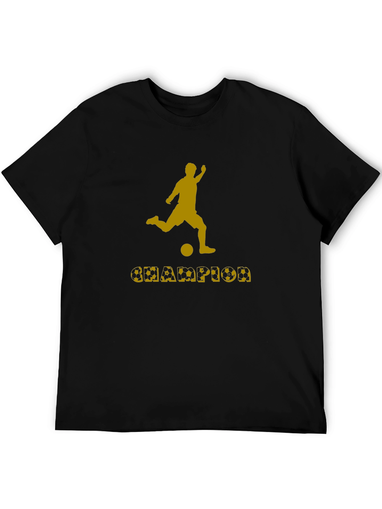 Champion Soccer Player Graphic Tee - Black